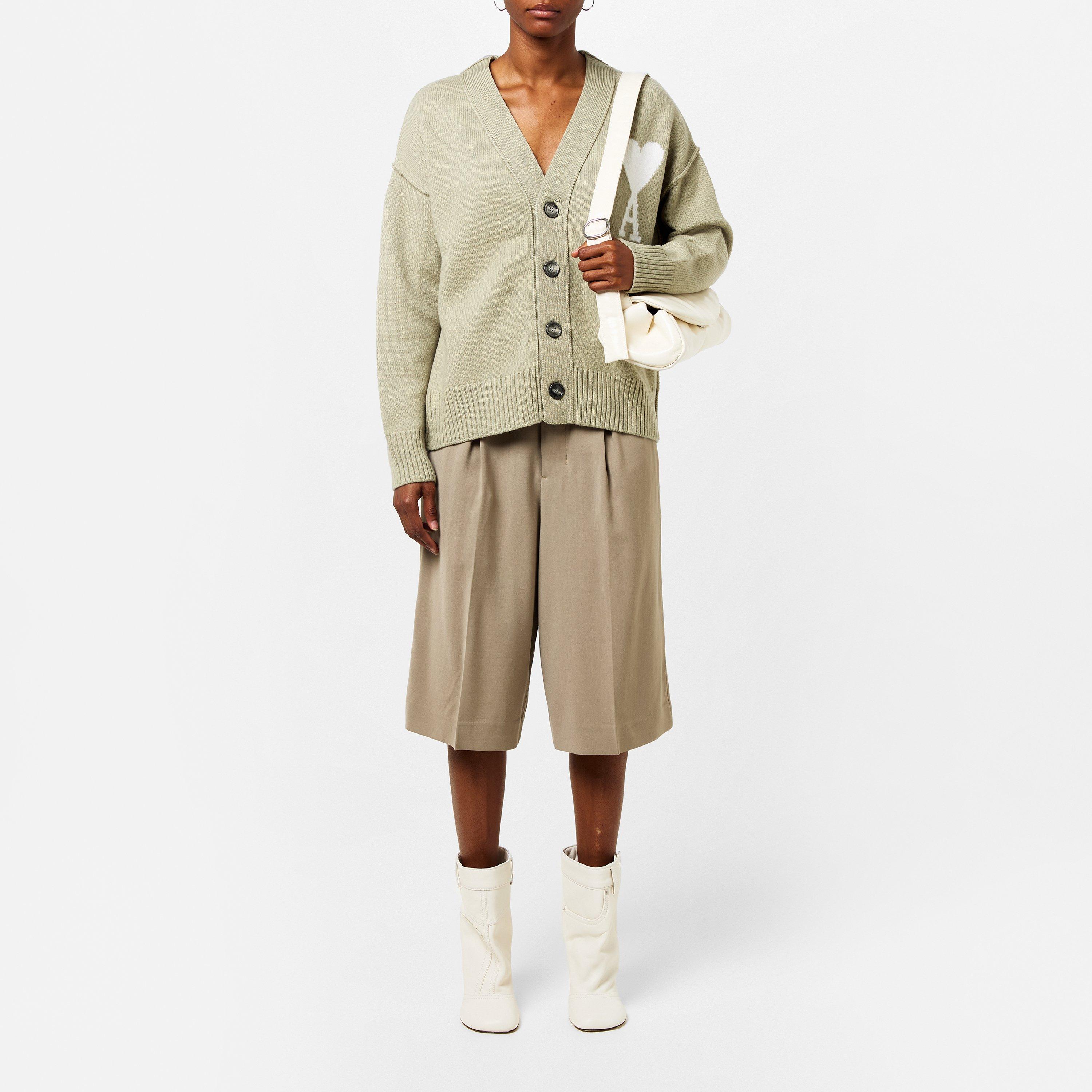 LIGHT TAUPE - Ami Paris - Long Bermuda Shorts - 4