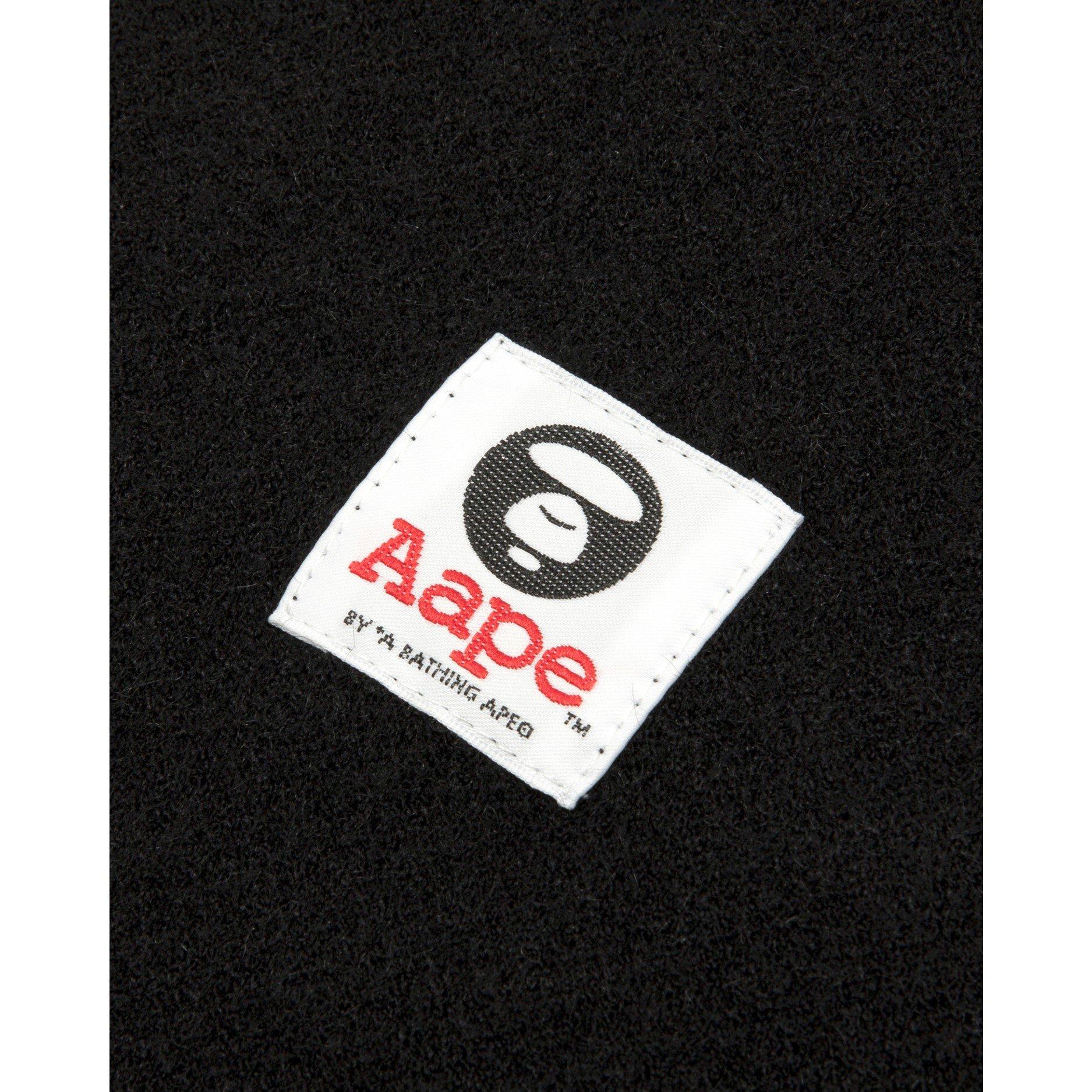 Black - AAPE - Men's Moonface Logo Knitted Crew Neck Jumper - 6