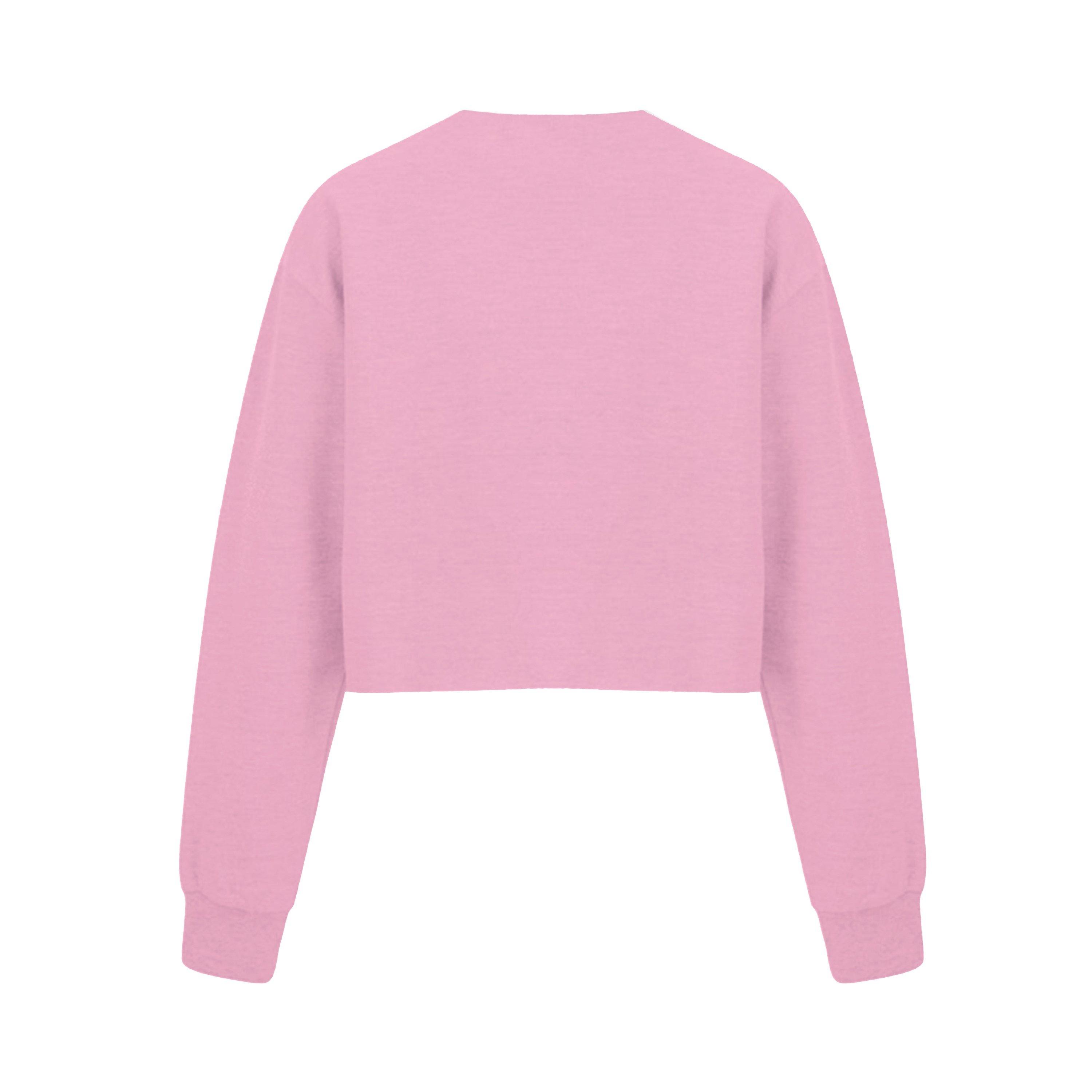 Pink - Miso - Women's Cropped Sweatshirt - 2