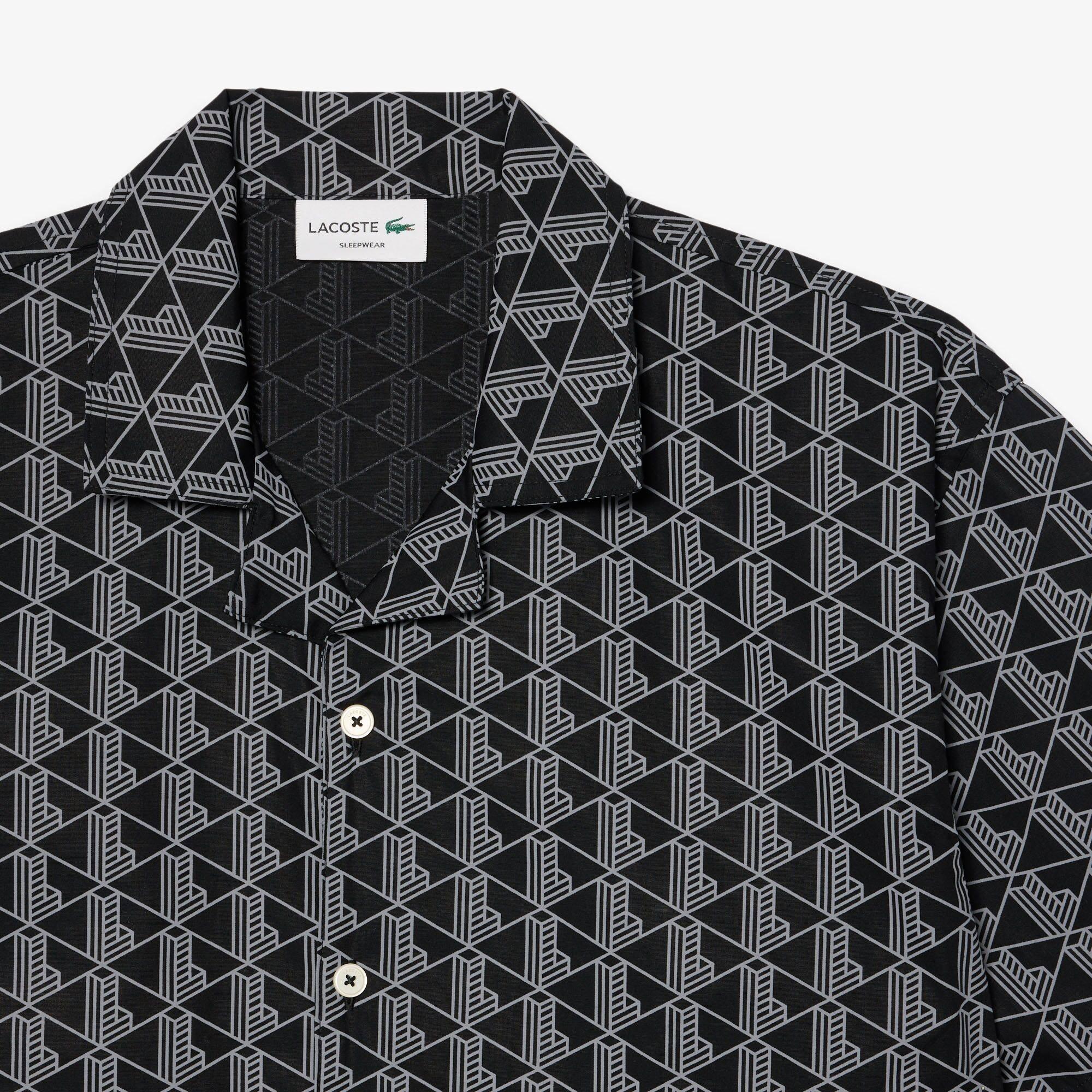 Black 6ZW - Lacoste - Men's Nightshirt - 4