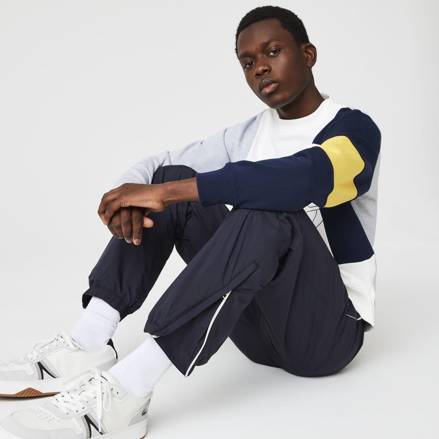 Blue - Lacoste - Nylon Track Pants - 5