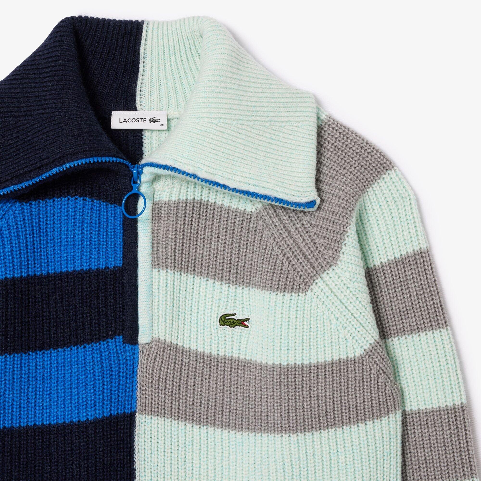 Silver/Navy - Lacoste - Striped Jumper - 2