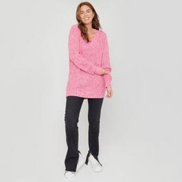 Be You Cosy V Neck Stretch Jumper Ld00