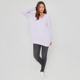 Be You Cosy V Neck Stretch Jumper Ld00