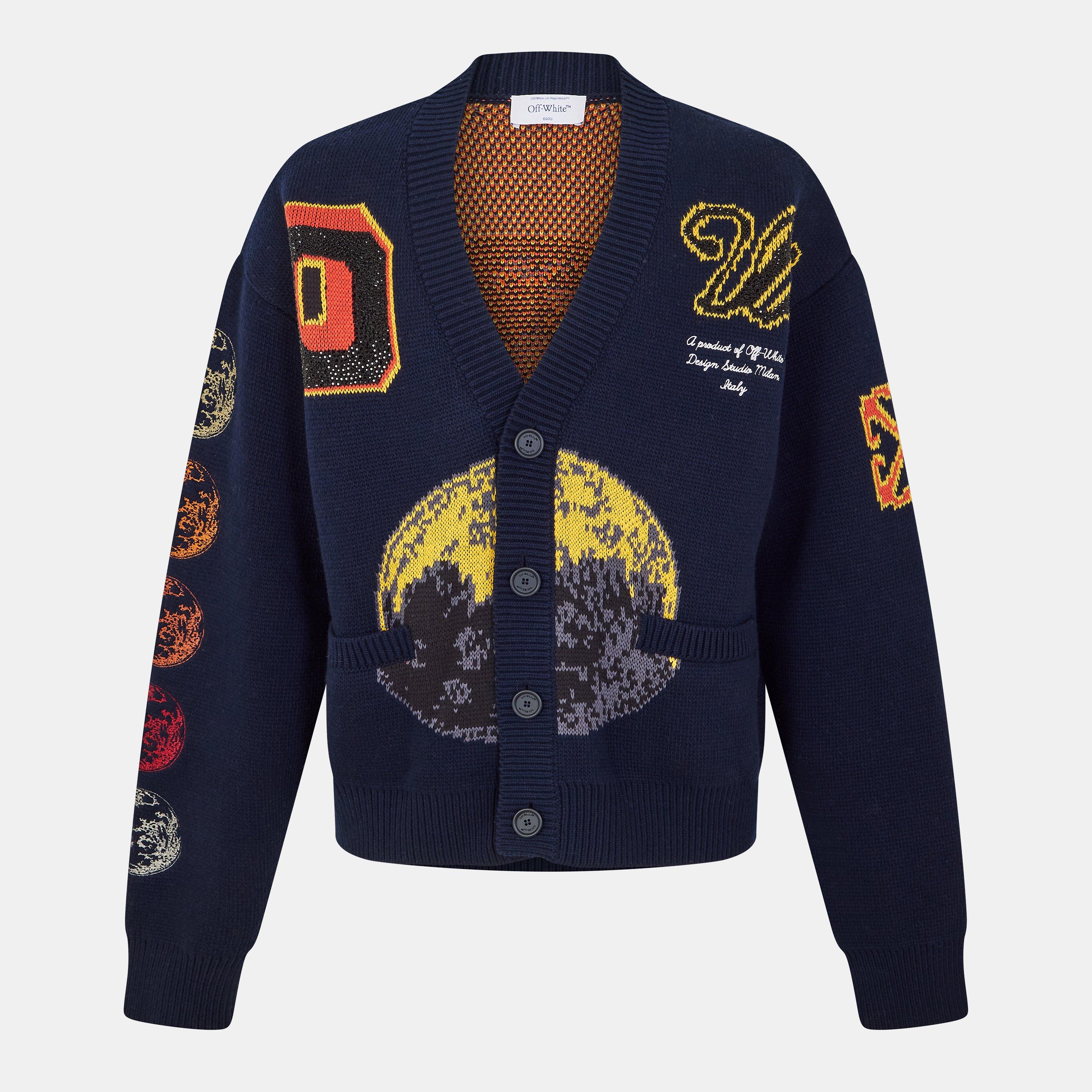 Multifarvet - Off White - Men's Cardigan - 1