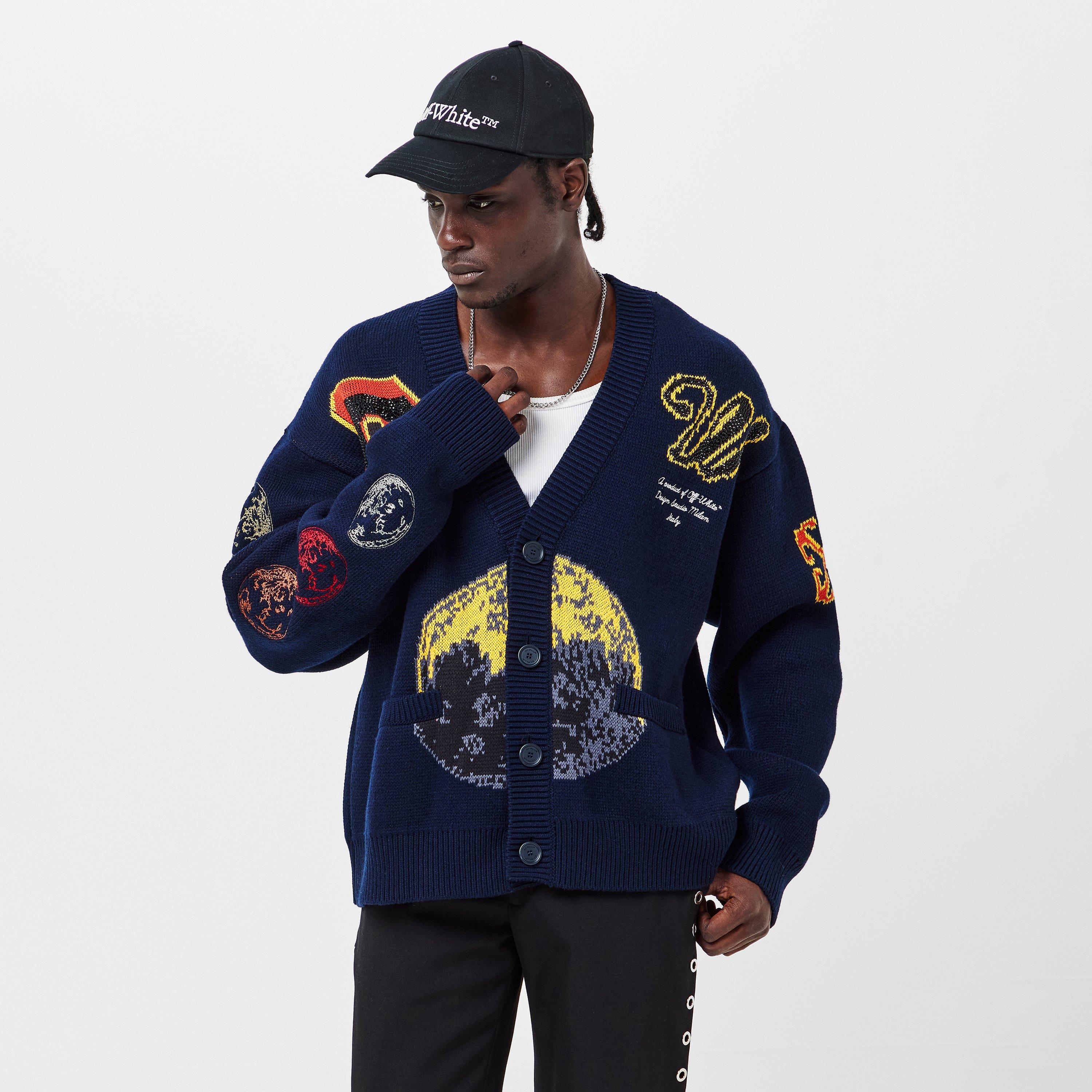 Multifarvet - Off White - Men's Cardigan - 3