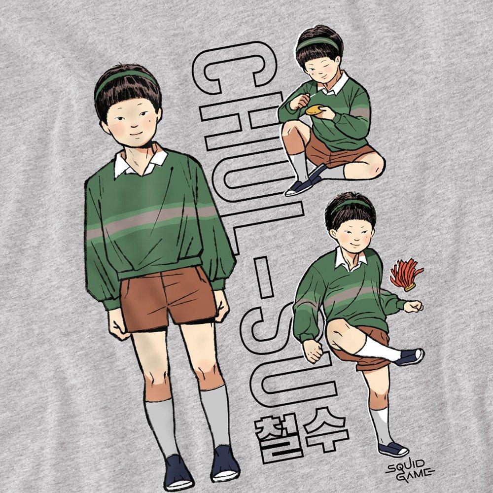 Grey - Squid Game - Squid Game - Season Three Vintage Chul-Su T-Shirt - 2