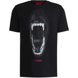 Hugo Dayaking Animal Graphic T-Shirt