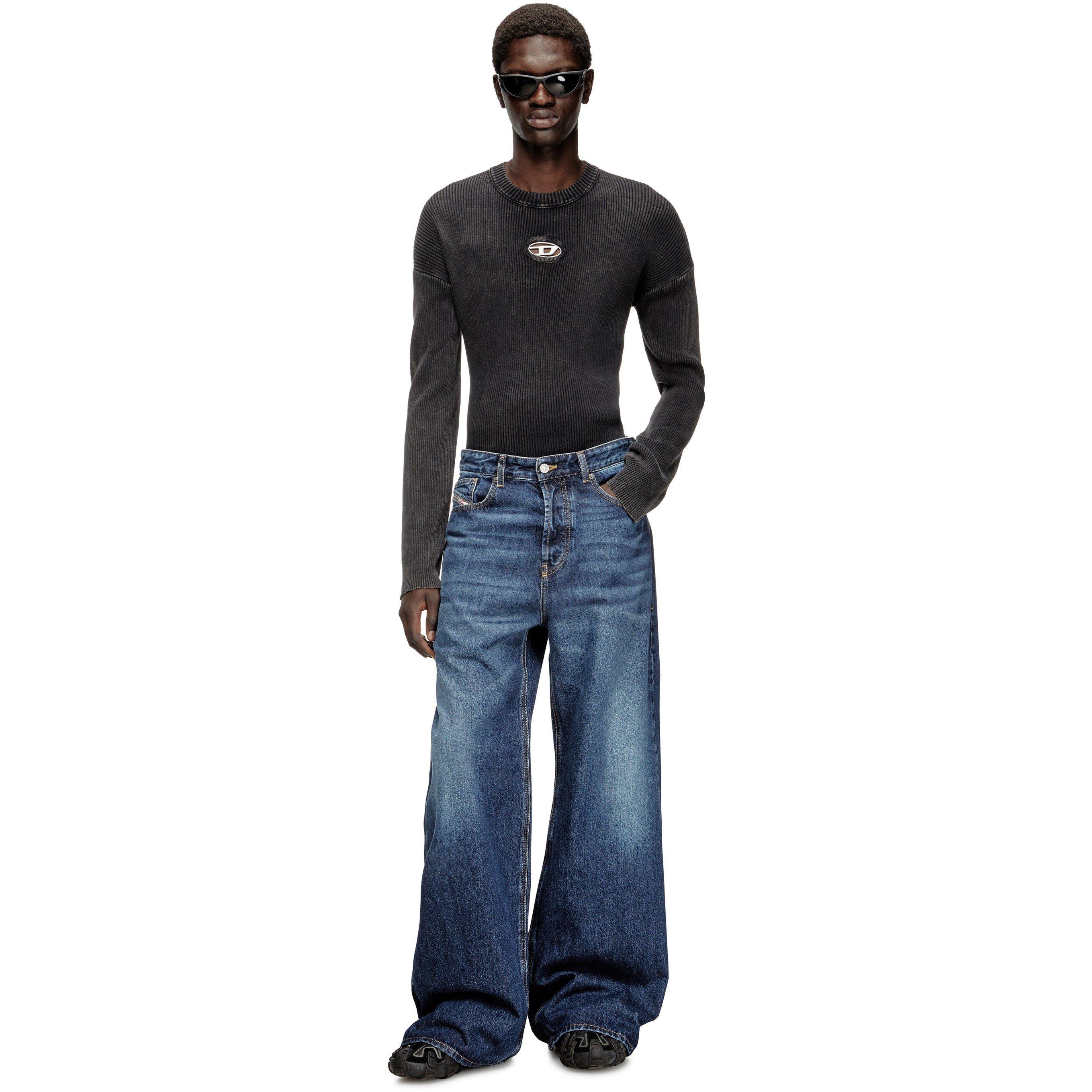 Mid Blue - Diesel - Men's Wide Leg Jeans - 4