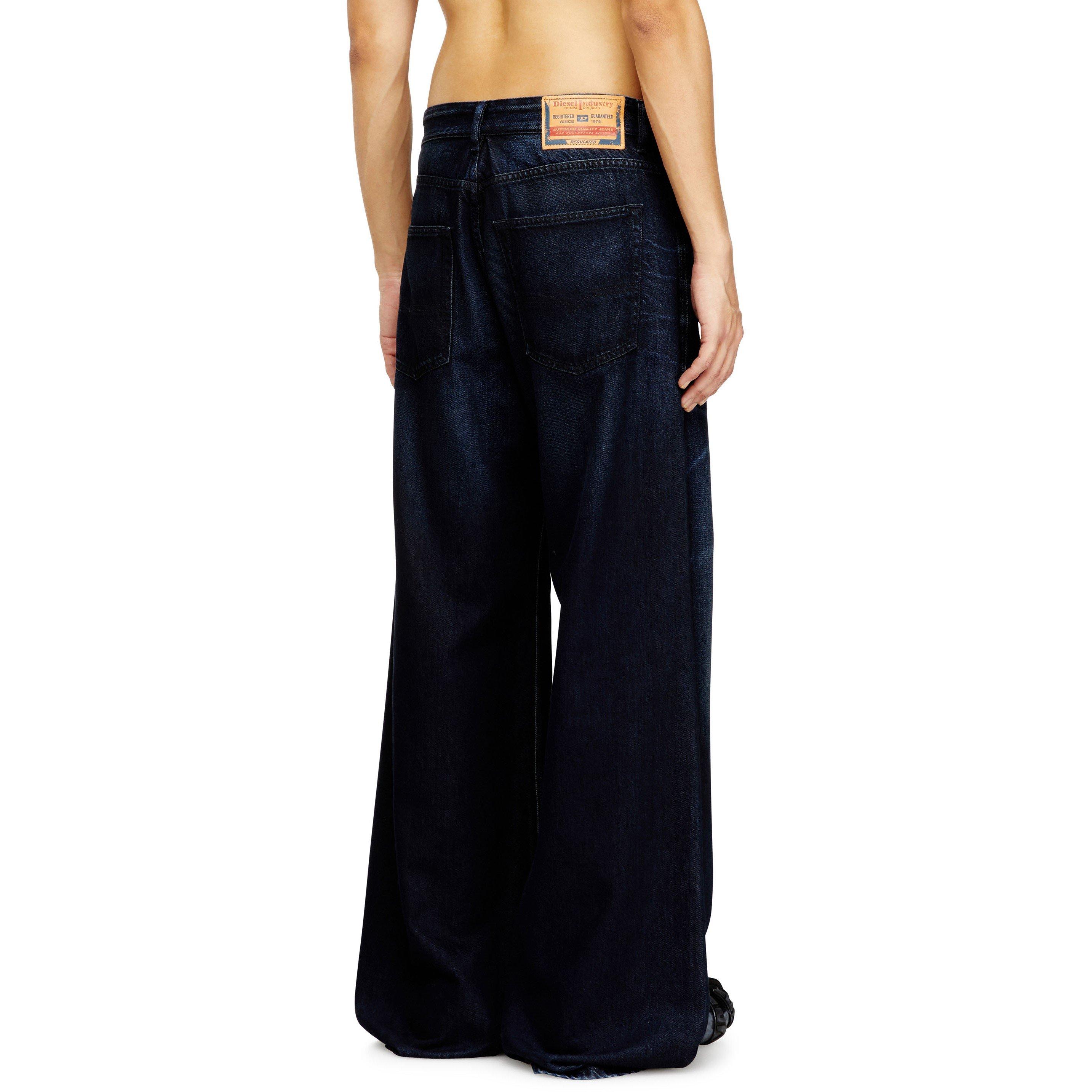 Dark Blue - Diesel - Men's Wide Leg Jeans - 2