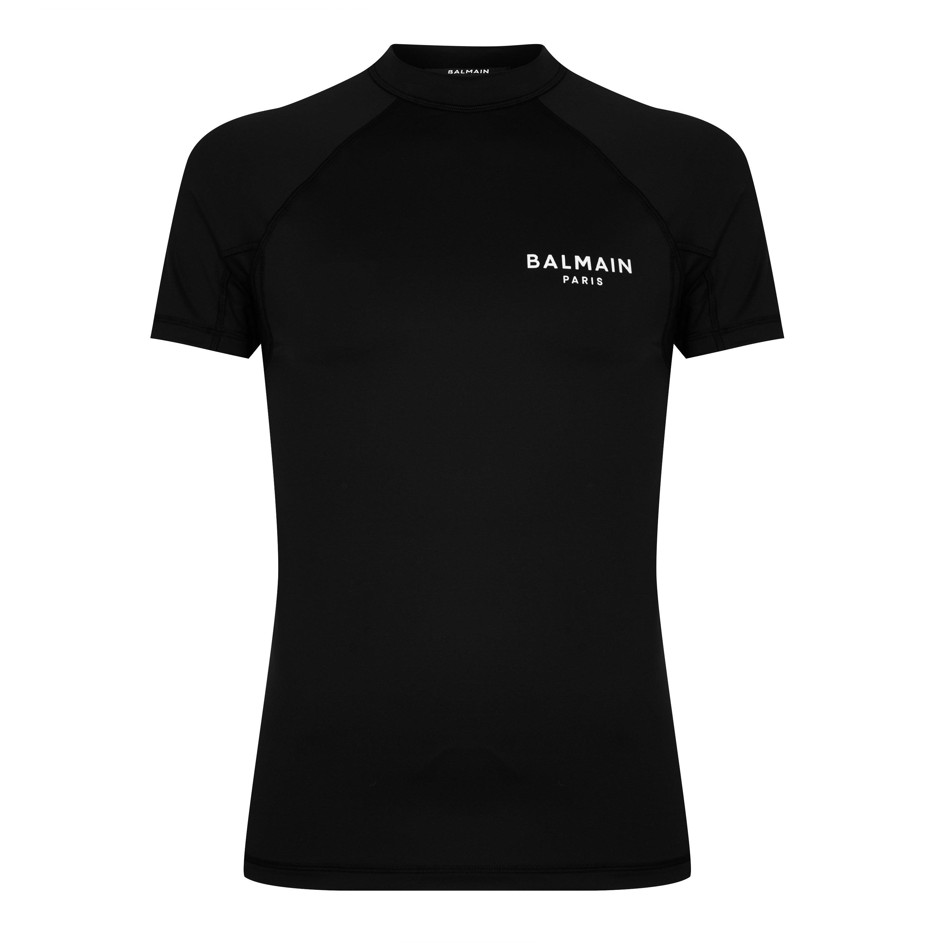 BLACK/WHITE - Balmain - Muscle Short Sleeve T Shirt - 1