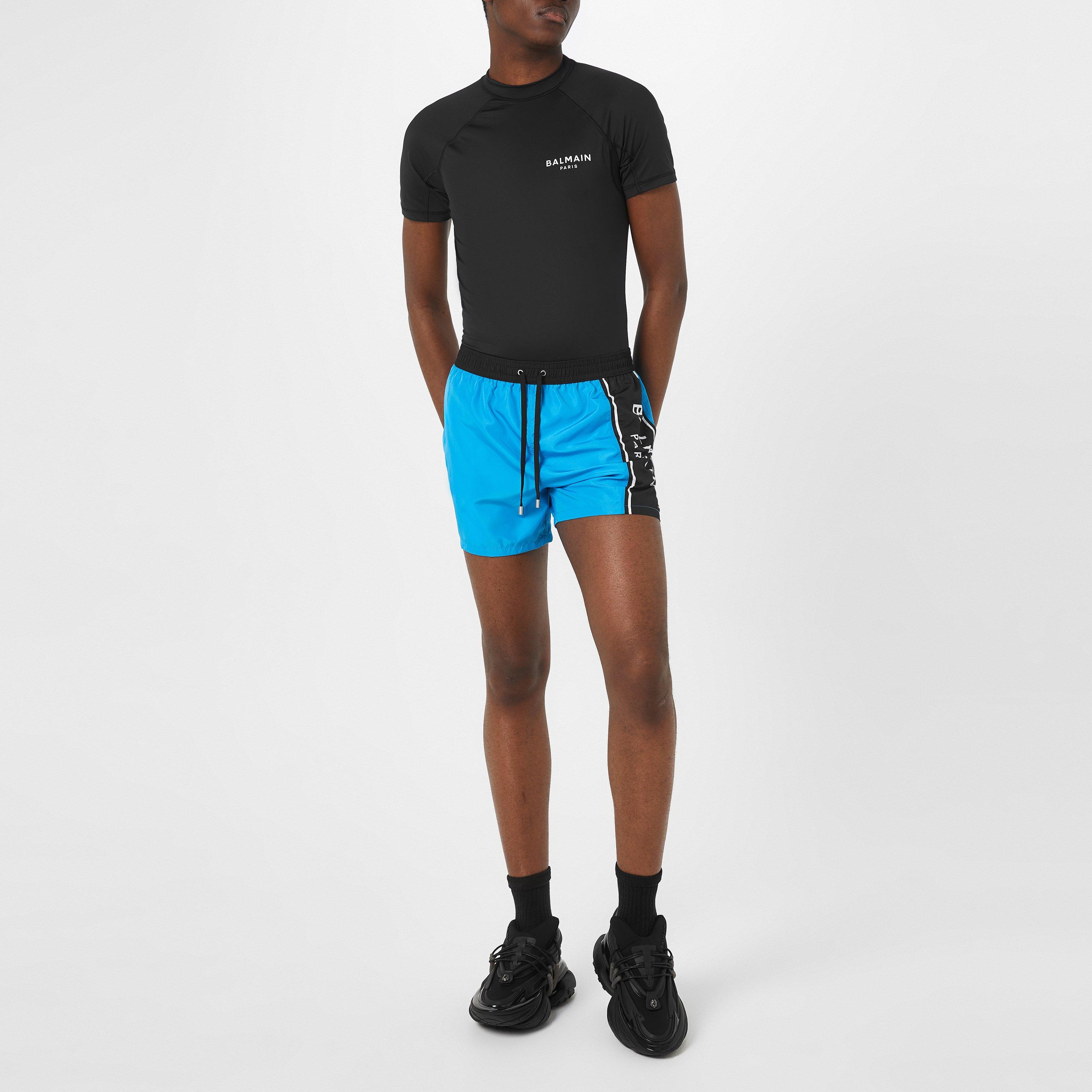 BLACK/WHITE - Balmain - Muscle Short Sleeve T Shirt - 3