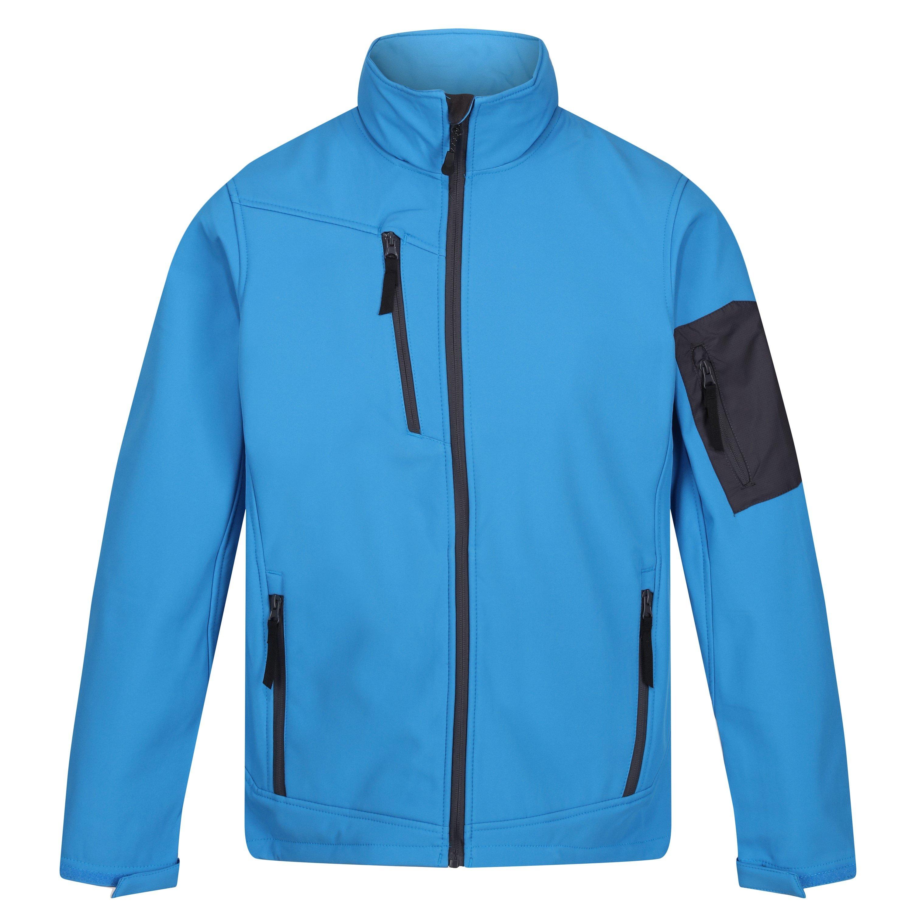 FrchBl/SlGry - Regatta - Men's Arcola Water-Repellent Wind-Resistant Softshell Jacket