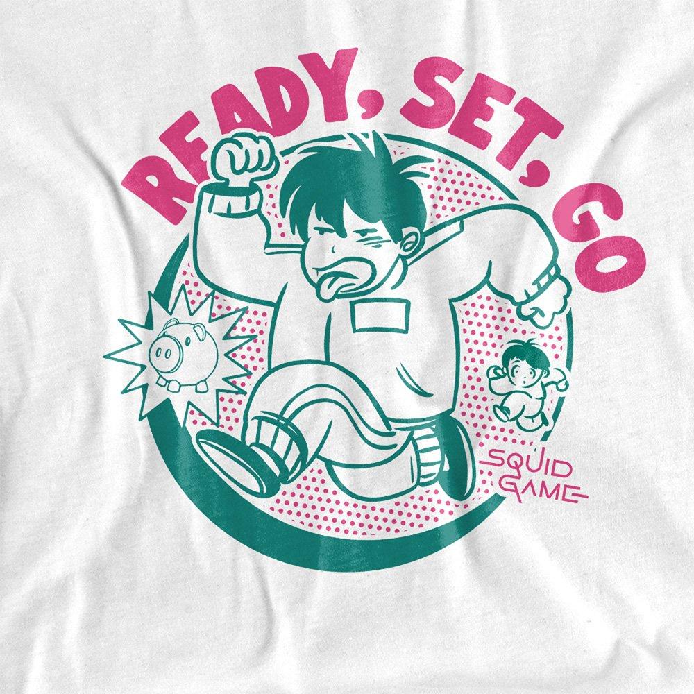 White - Squid Game - Squid Game - Season Three Ready Set Go T-Shirt Wh - 2