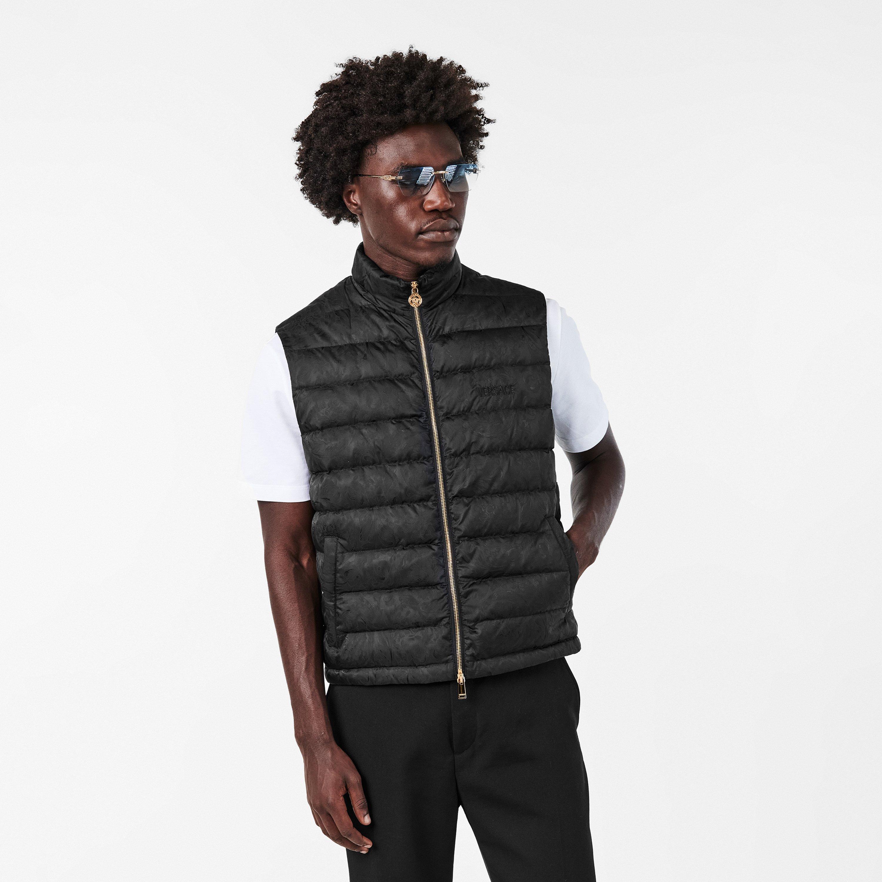 Black - Versace - Men's Gilet - 3