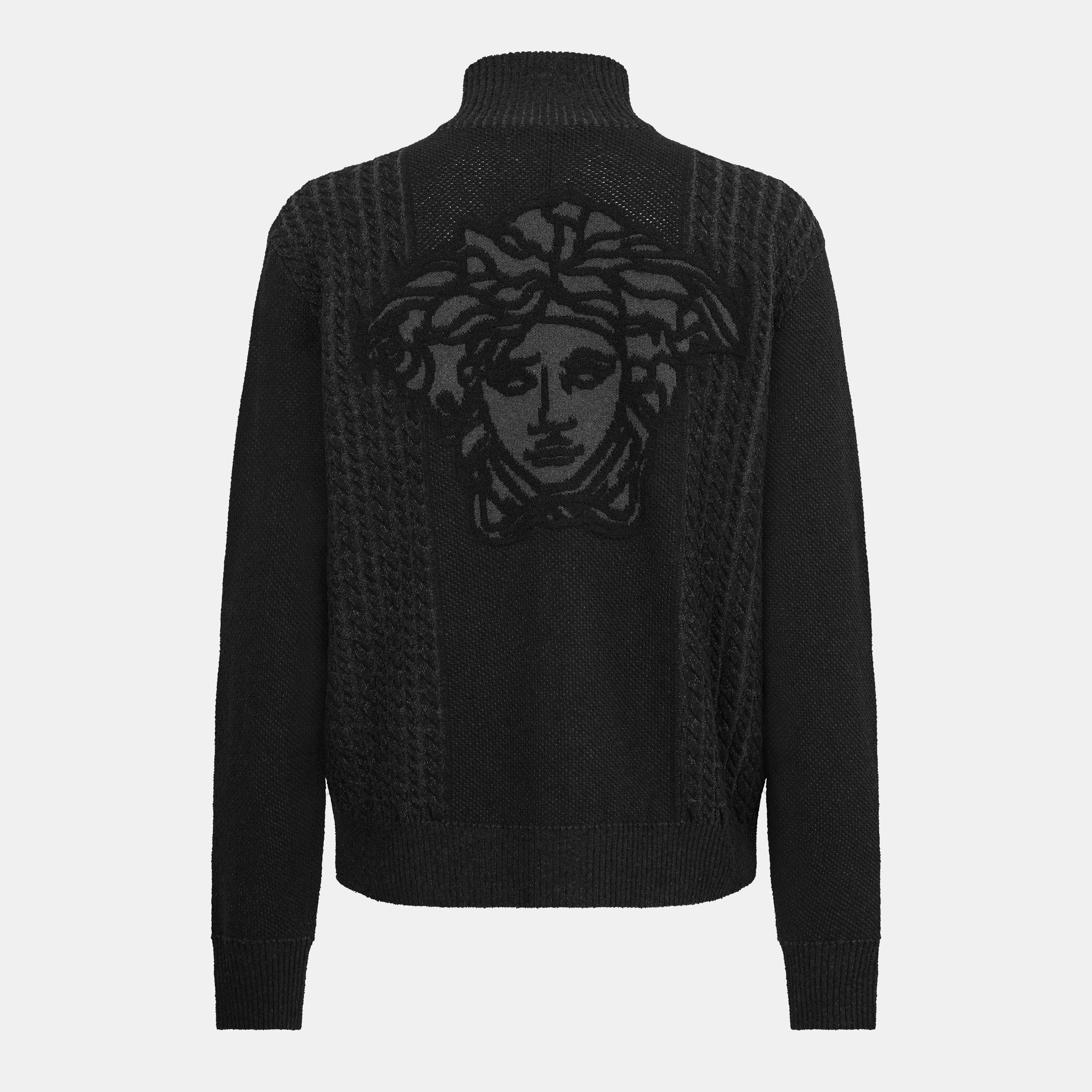 Grey - Versace - Men's Jumper - 2