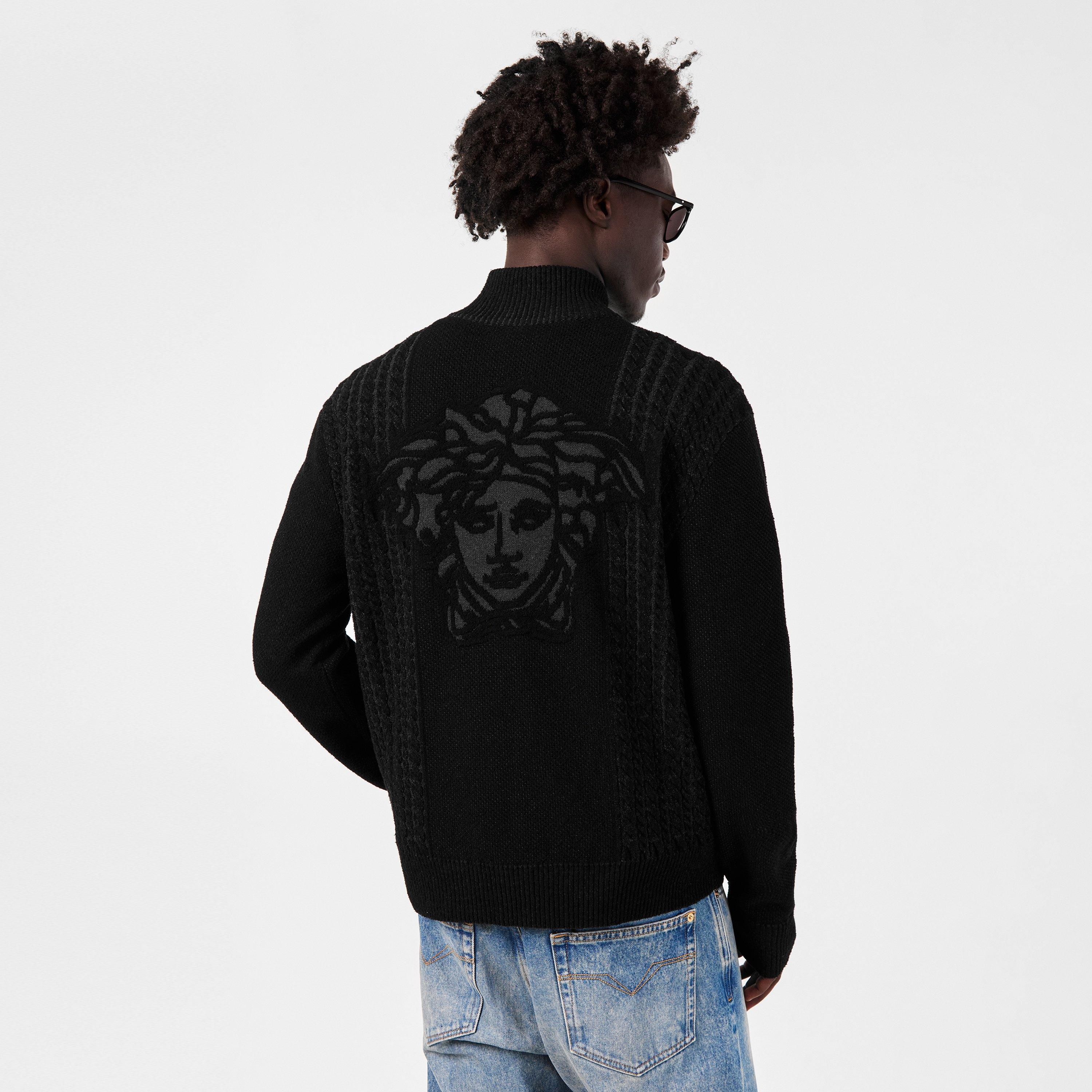 Grey - Versace - Men's Jumper - 4