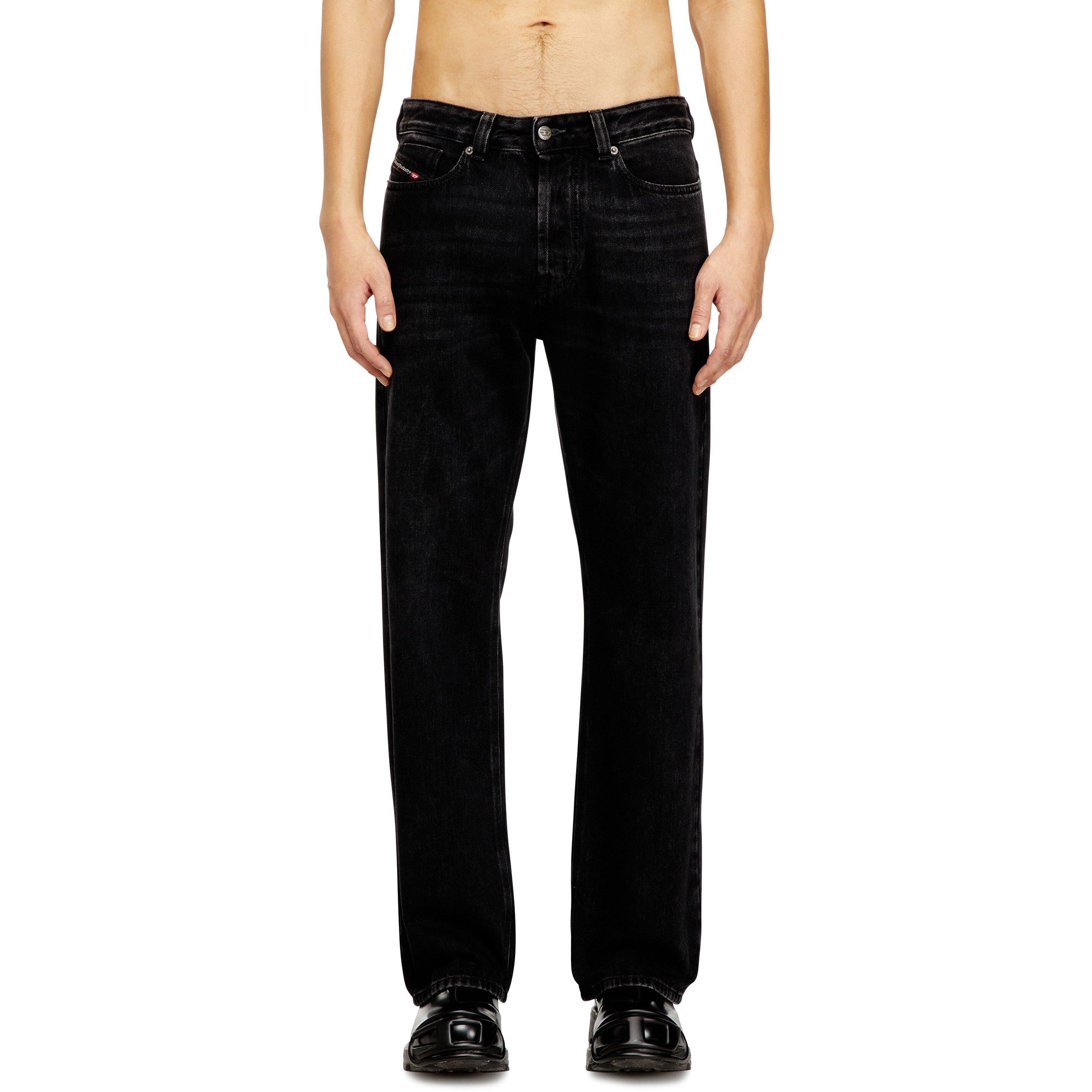 Washed Black - Diesel - Men's Wide Leg Jeans - 1