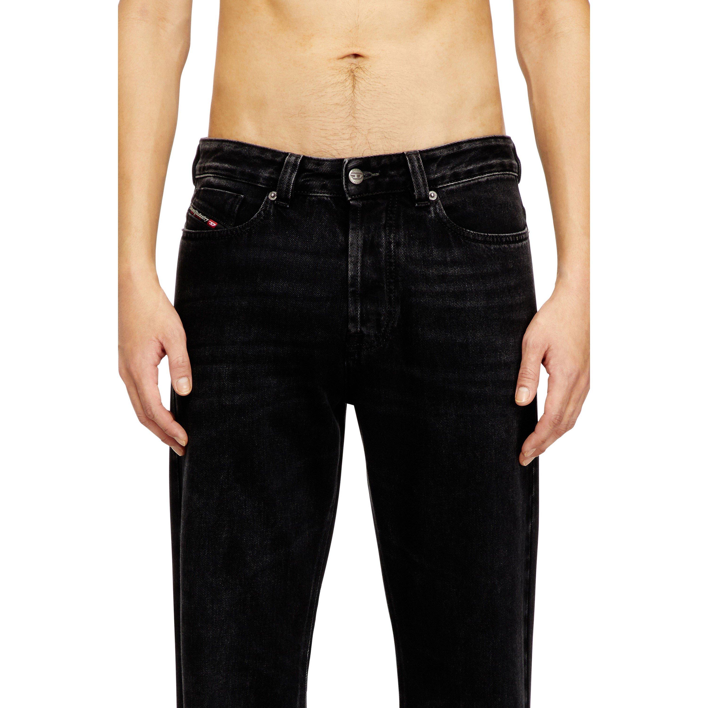Washed Black - Diesel - Men's Wide Leg Jeans - 3