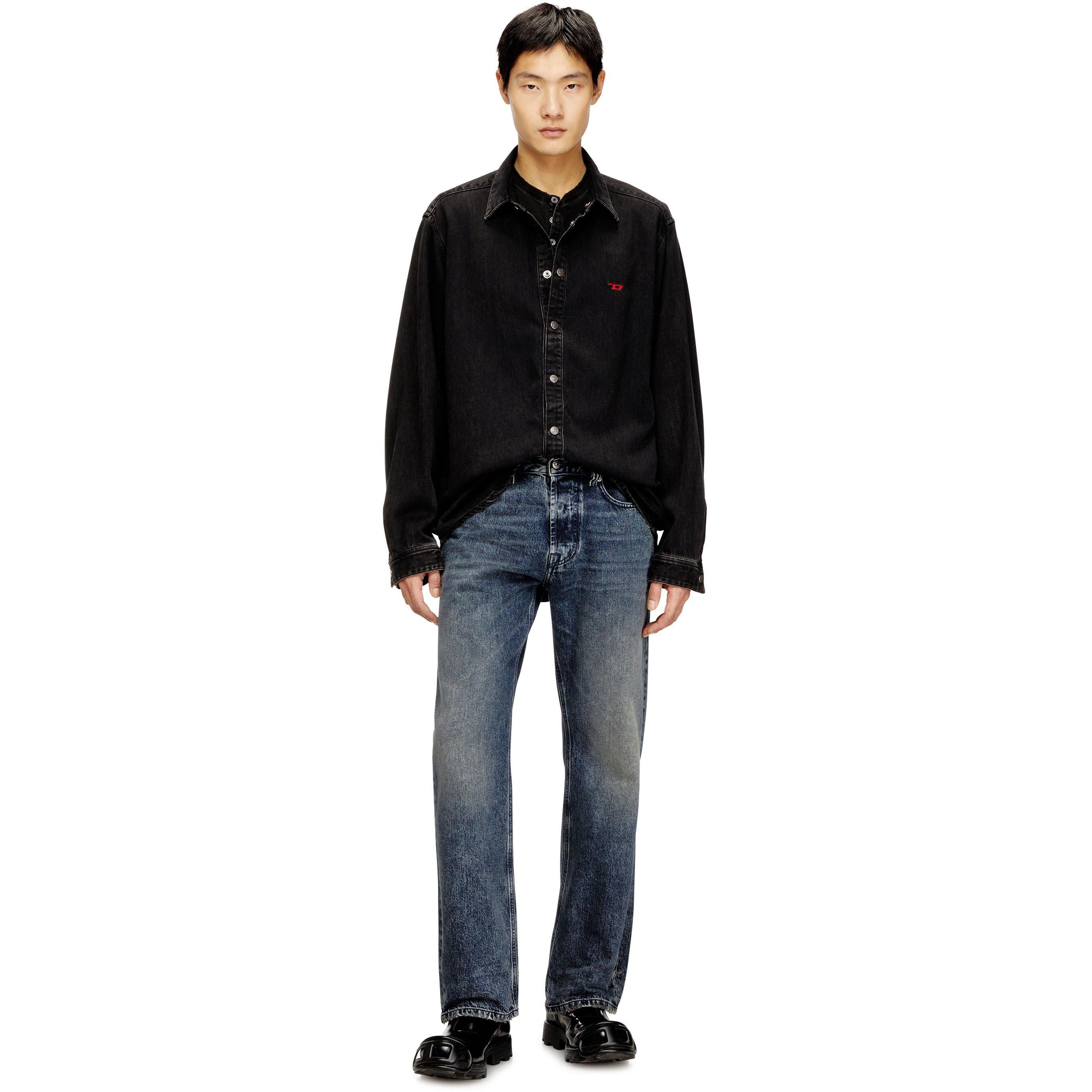 Mid Blue - Diesel - Men's Wide Leg Jeans - 4