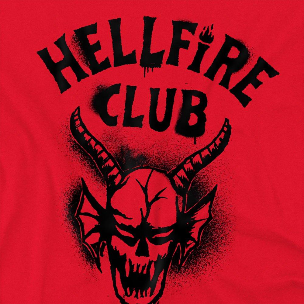 Red - Stranger Things - Stranger Things Hellfire Spray Logo T-Shirt Red - 2