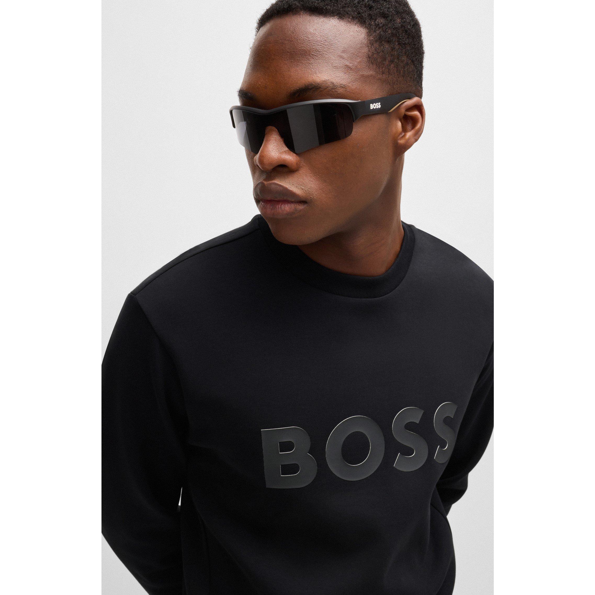 Black 001 - Boss - Men's Salbo  Green Crew Neck Jumper - 4