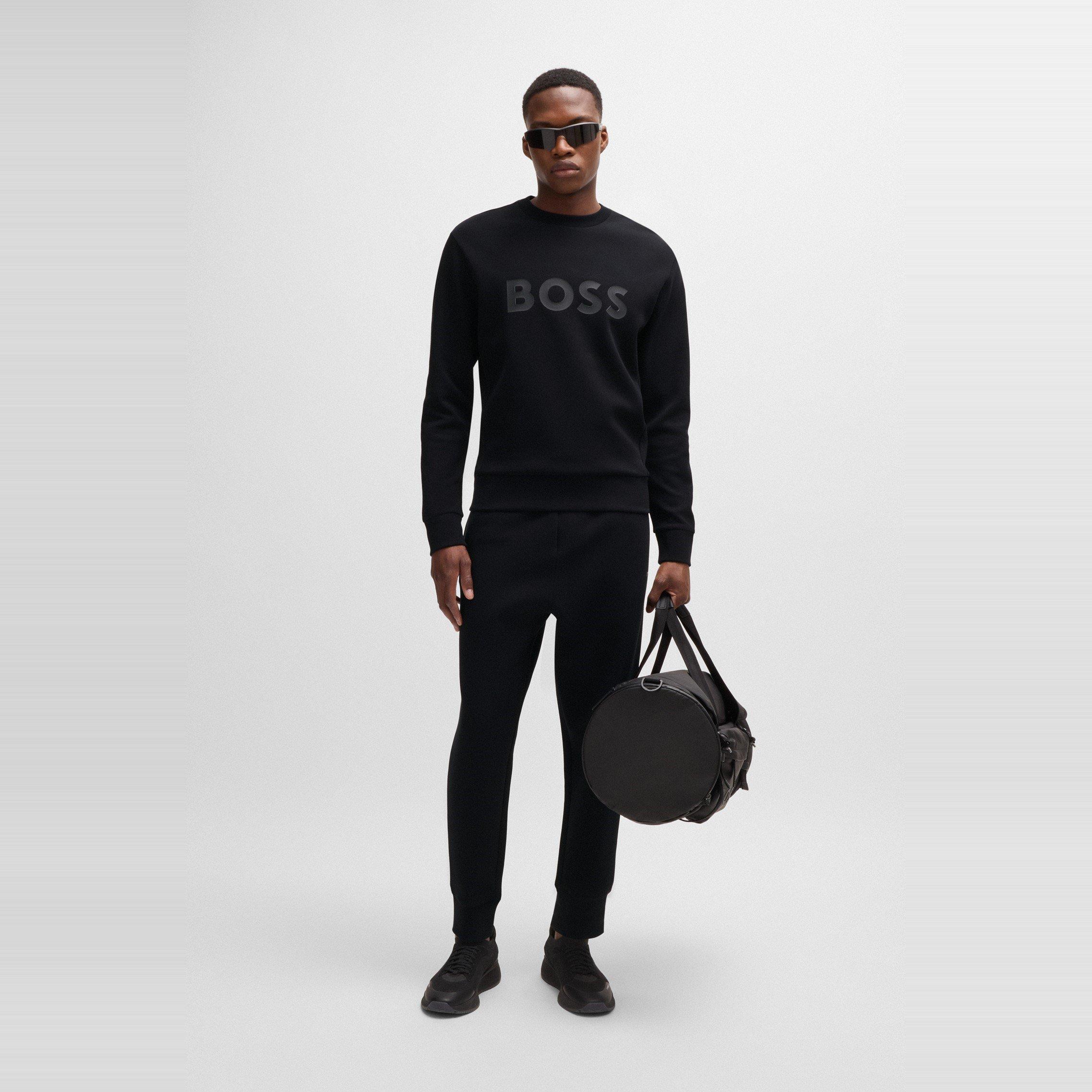 Black 001 - Boss - Men's Salbo  Green Crew Neck Jumper - 5