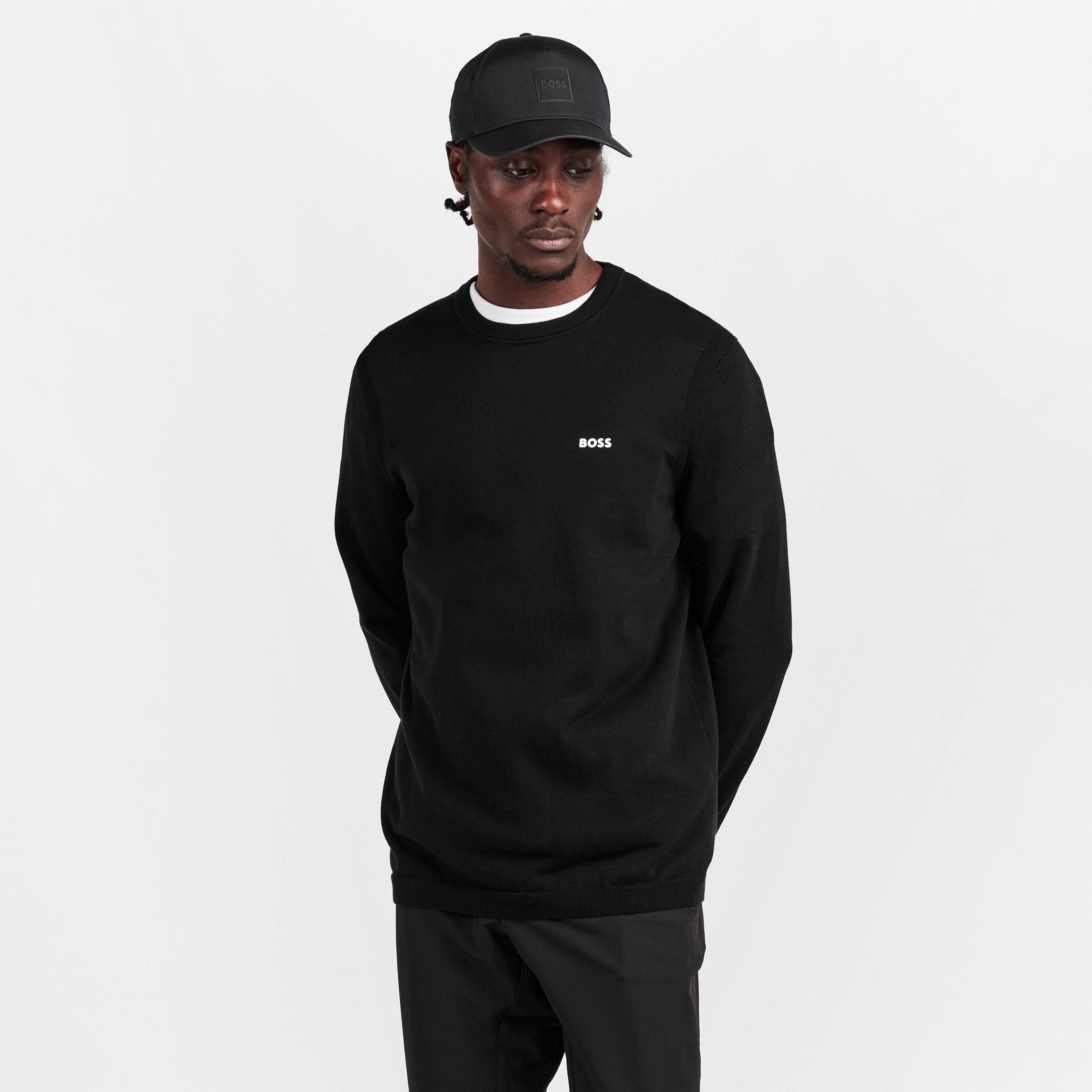 Black 001 - Boss - Logo Crewneck Jumper - 3