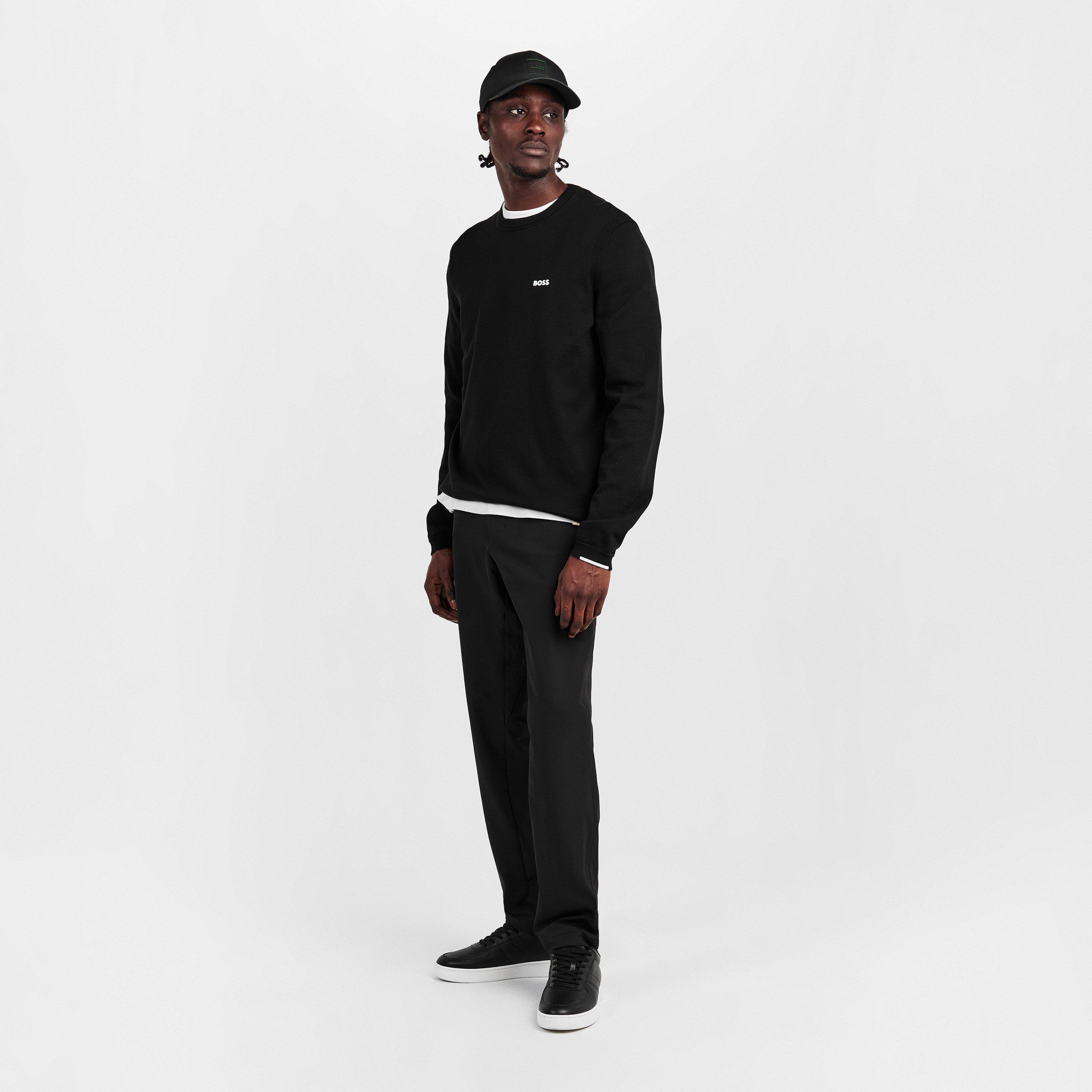 Black 001 - Boss - Logo Crewneck Jumper - 6