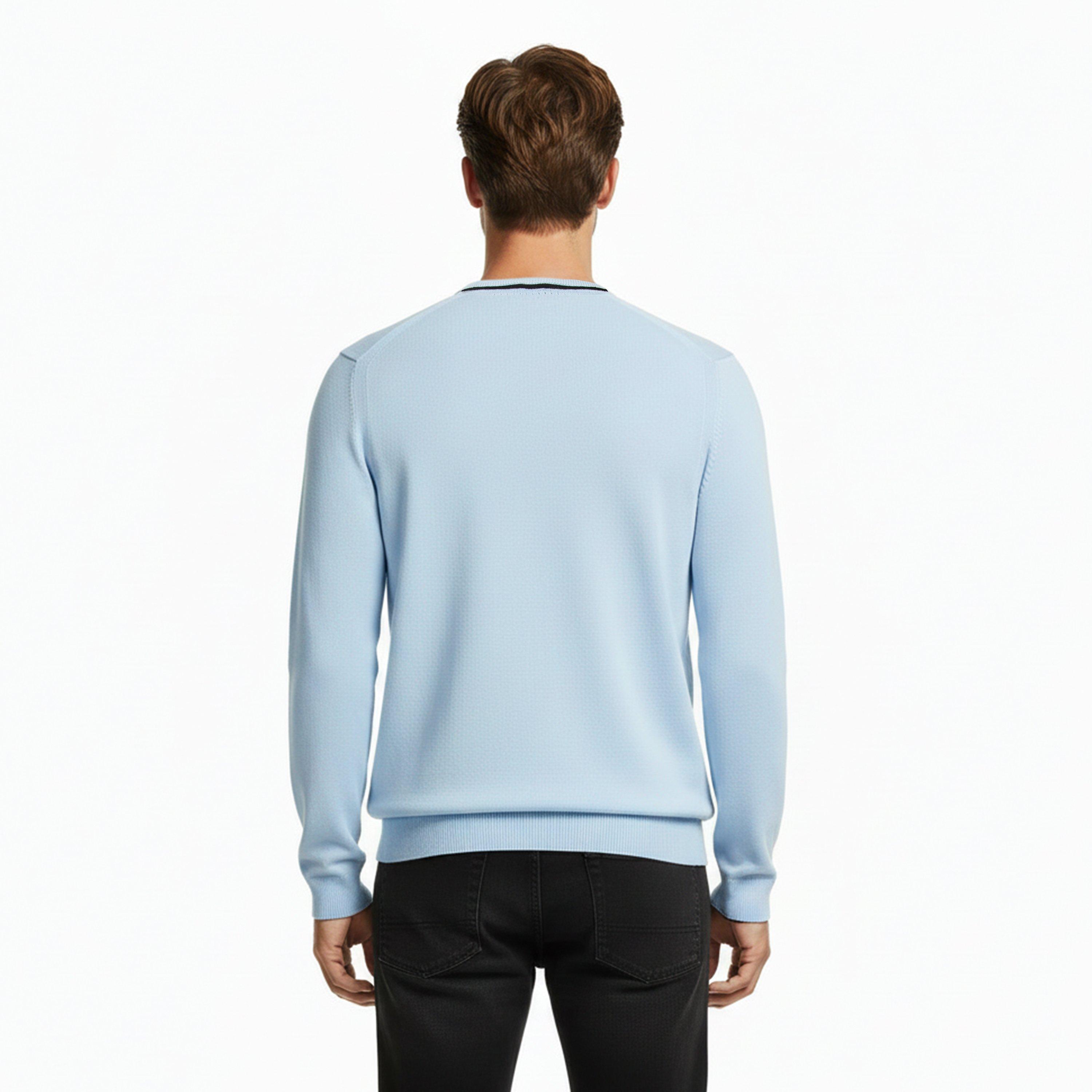 Blue 460 - Boss - Mens BOSS GREEN Crew Neck Jumper with Logo Detail - 4