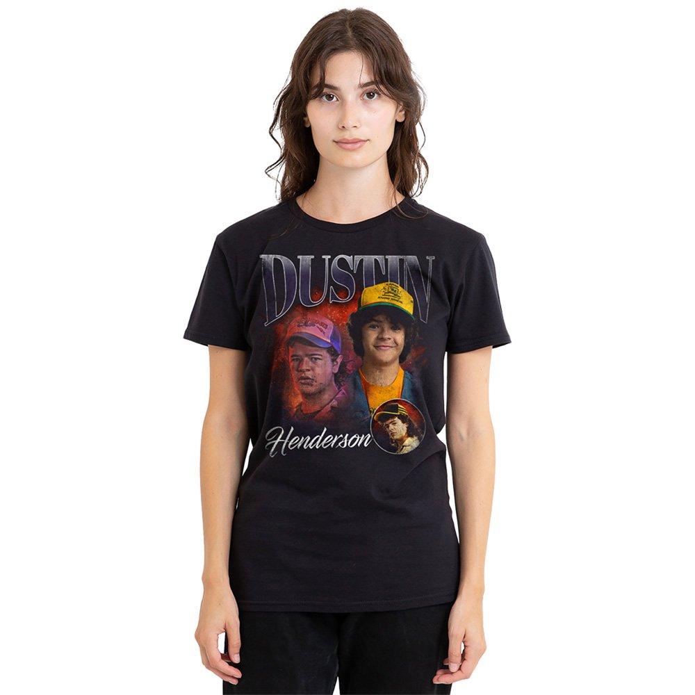 Stranger Things Women's Dustin Homage T-Shirt Black - M