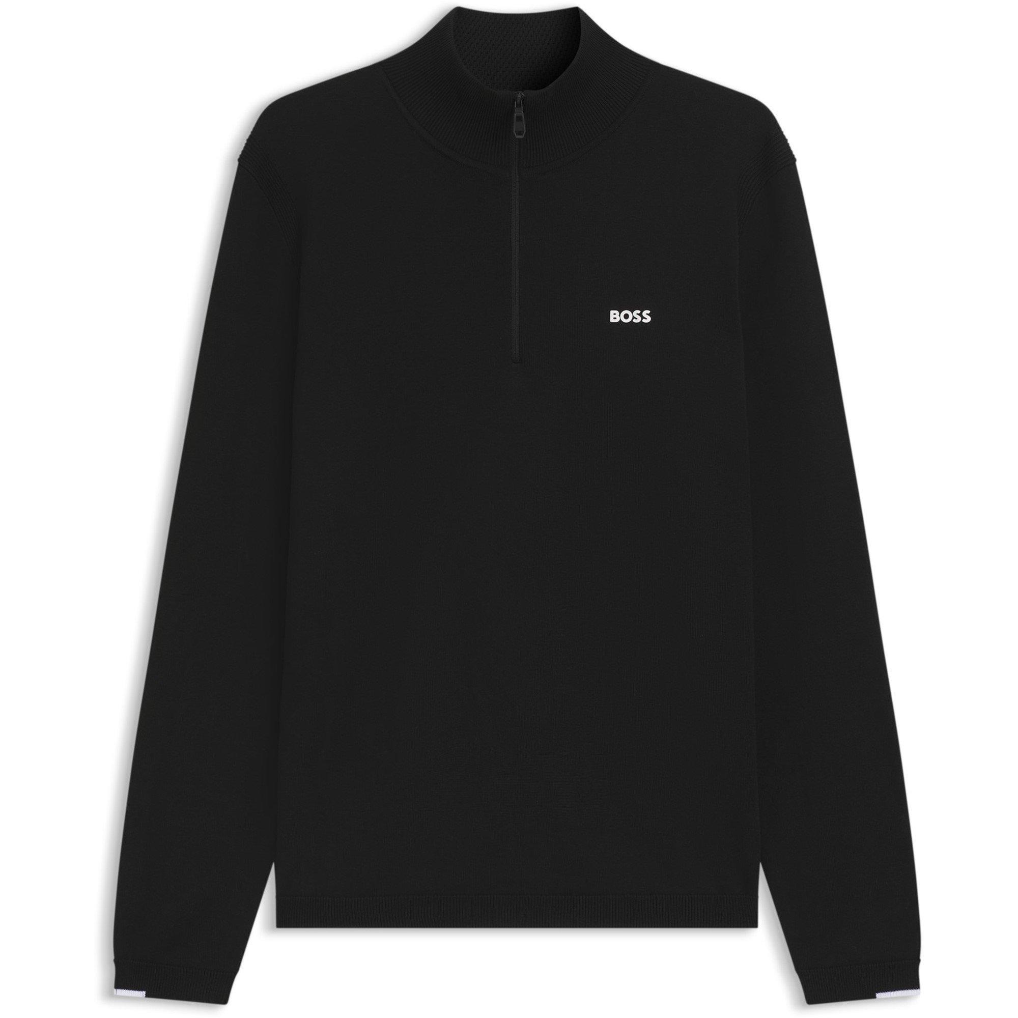 Boss Quarter Zip Jumper - Black 001 - XL