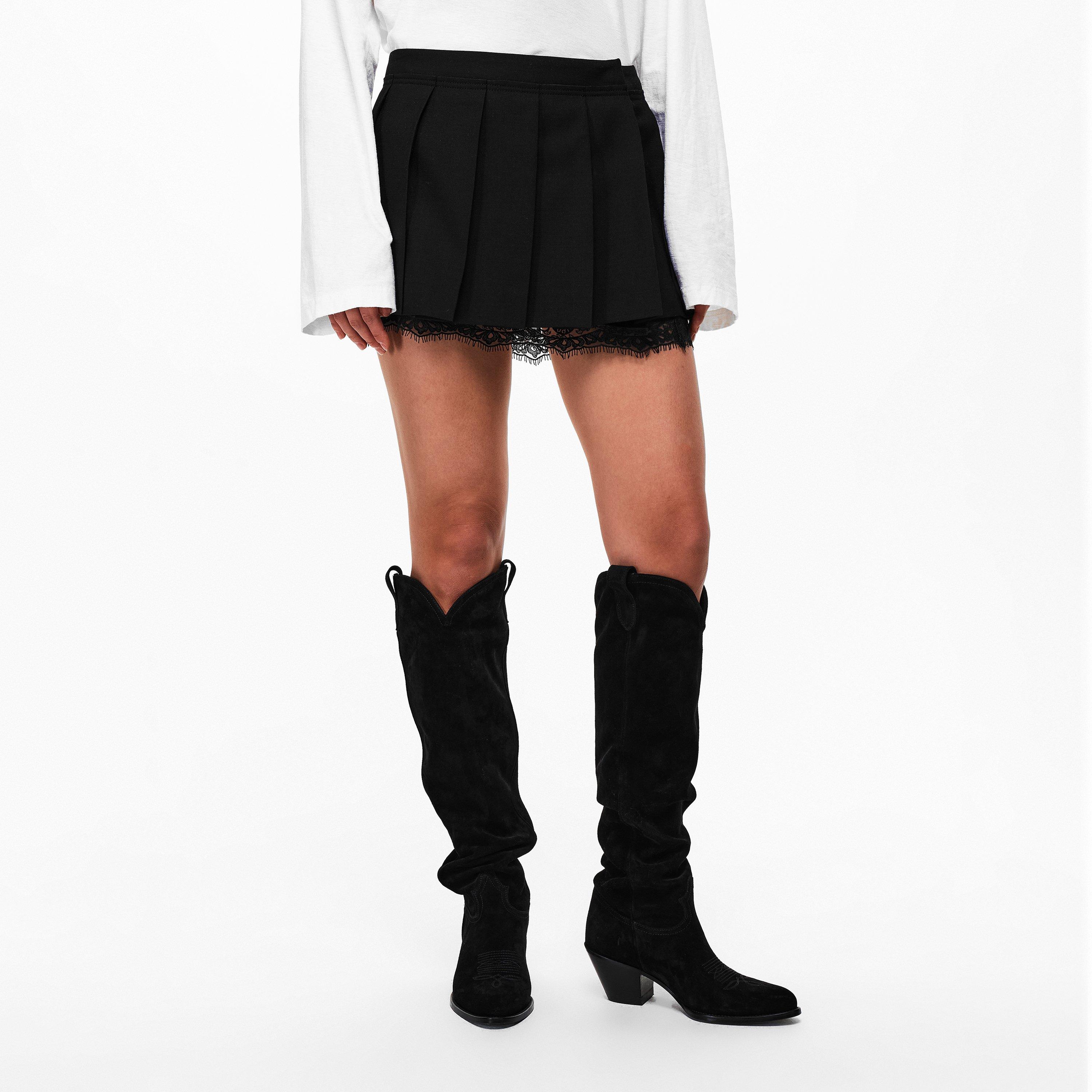 BLACK - Acne Studios - Womens Inbora Mini Skirt - 3