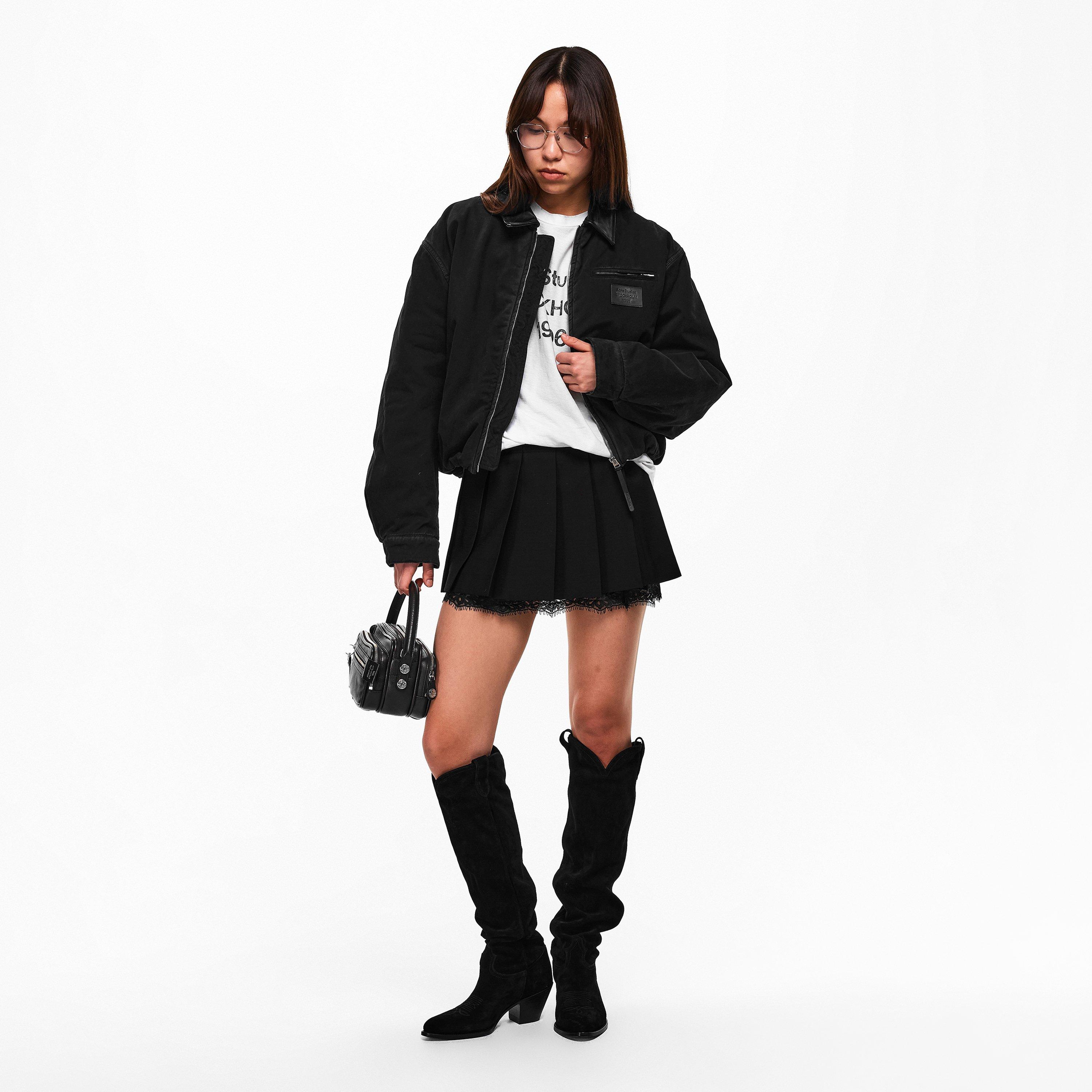 BLACK - Acne Studios - Womens Inbora Mini Skirt - 5