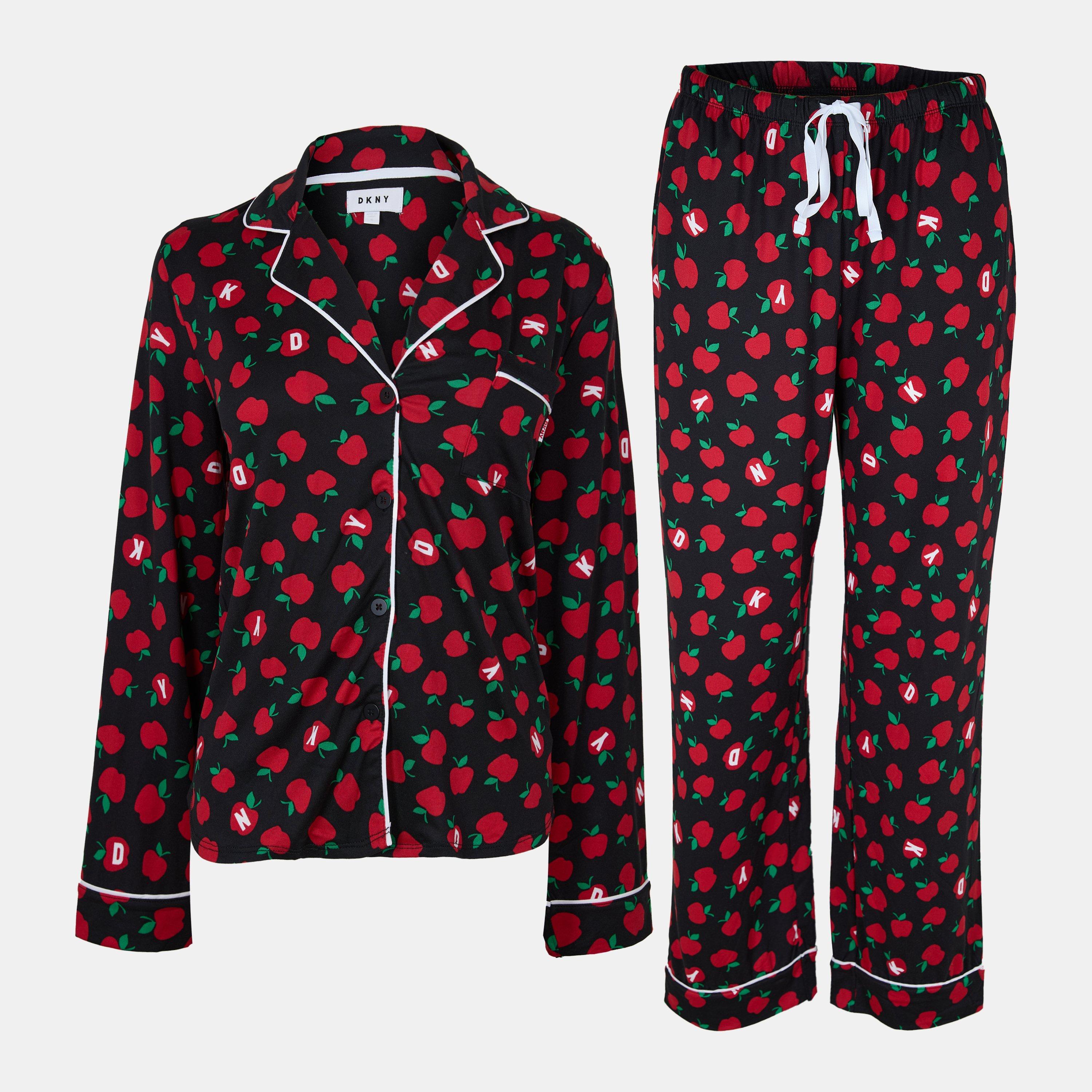 Multi - DKNY - Women's Cherry Long Sleeve Pyjama Set - 1