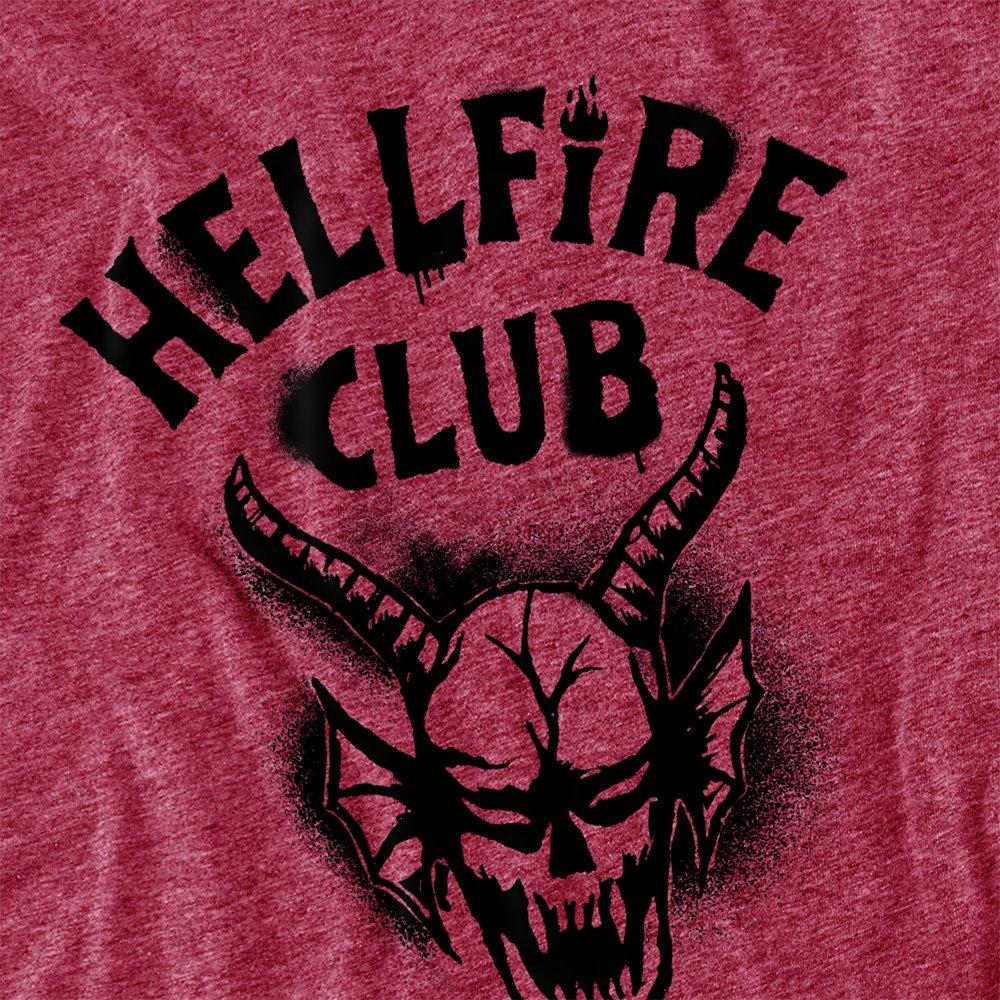 Red - Stranger Things - Stranger Things Hellfire Spray Logo T-Shirt Red - 2