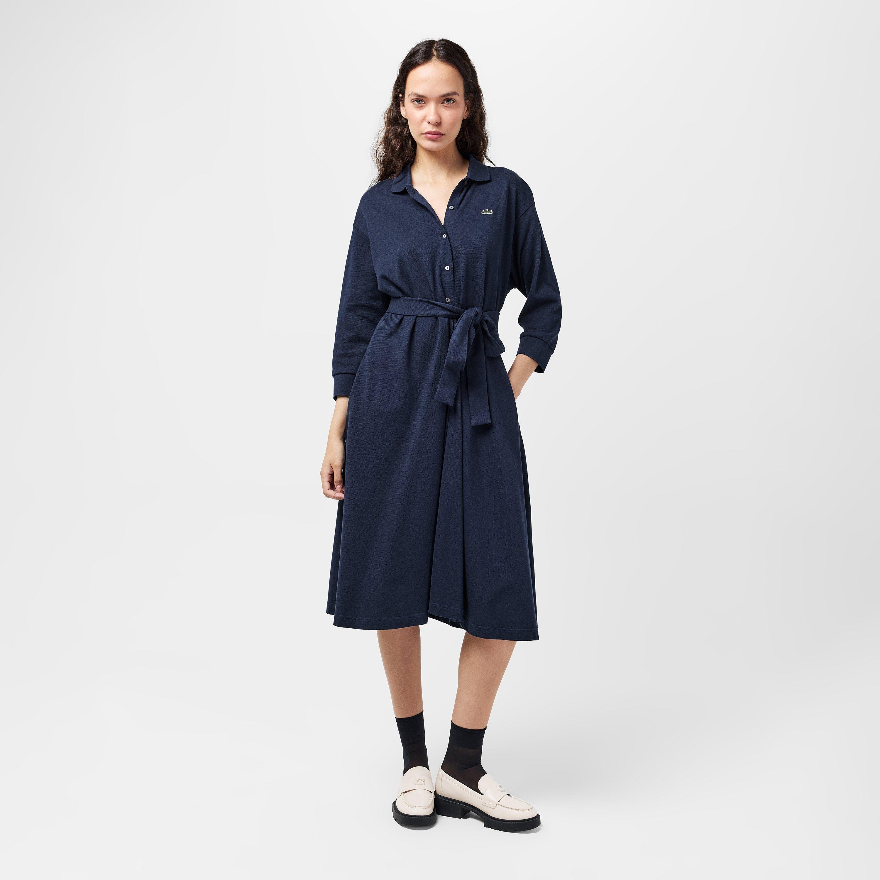 Navy Blue - Lacoste - Towel Dressing Gown - 6