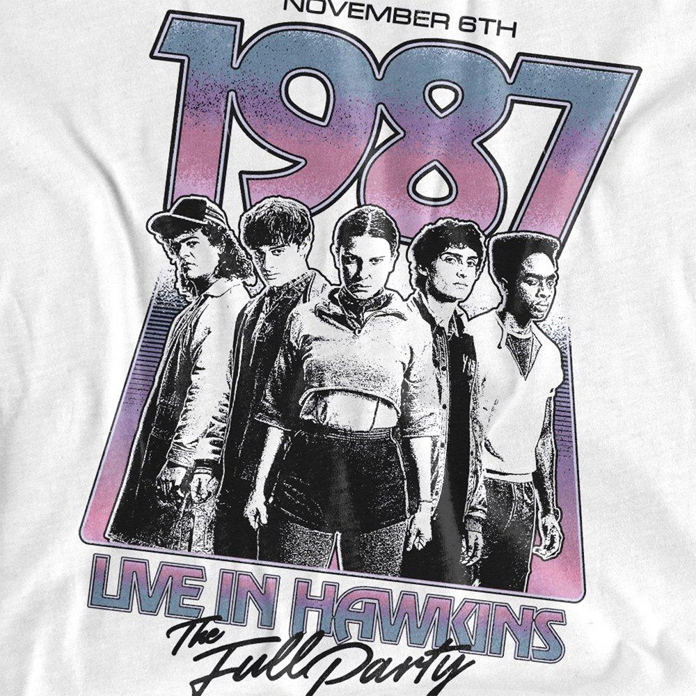 White - Stranger Things - Stranger Things Hawkins 1987 Group Tour Poster Kid - 2