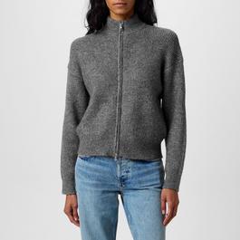 Jack Wills JW High Neck Zip Through Jumper