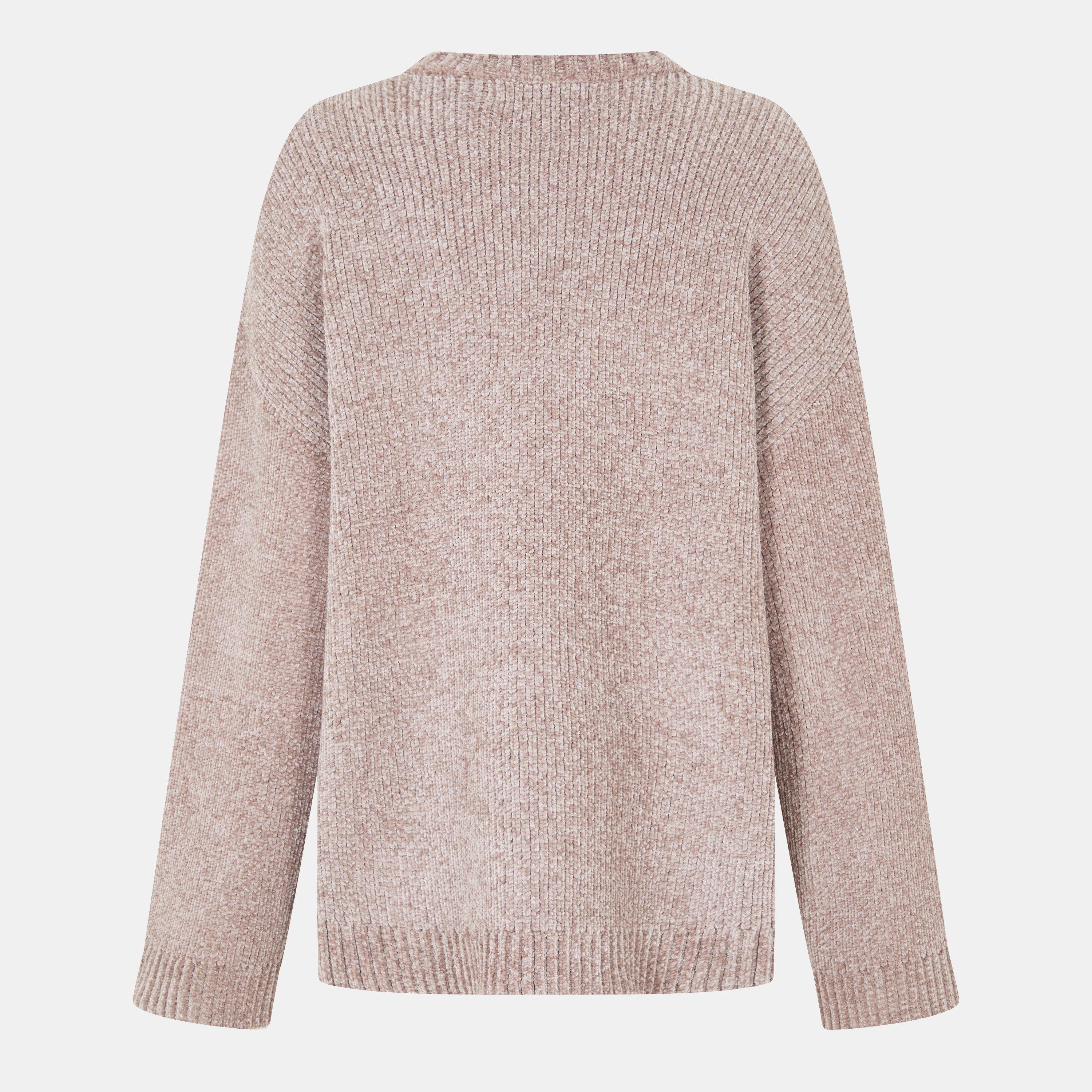 Taupe - Jack Wills - Women's Chenille Crew Neck Jumper - 2
