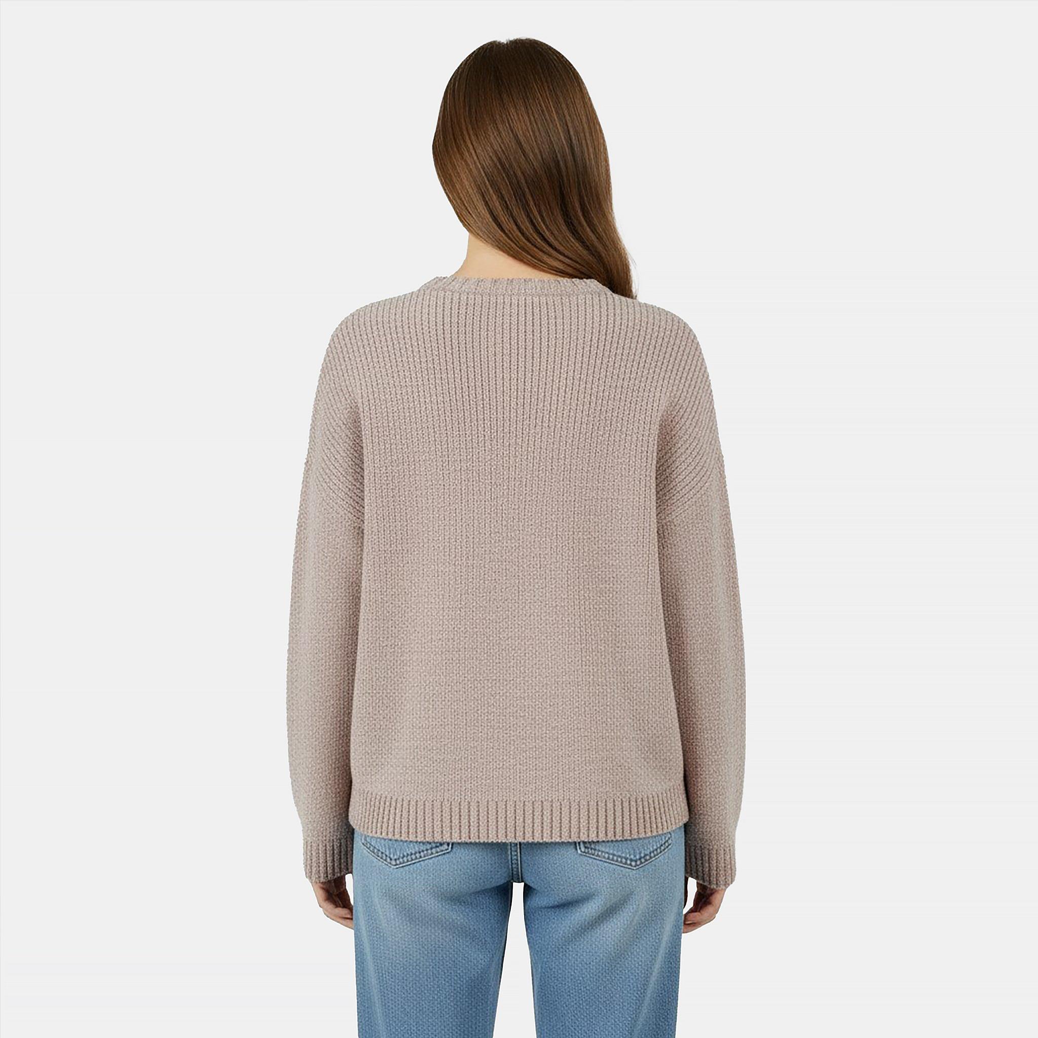 Taupe - Jack Wills - Women's Chenille Crew Neck Jumper - 4