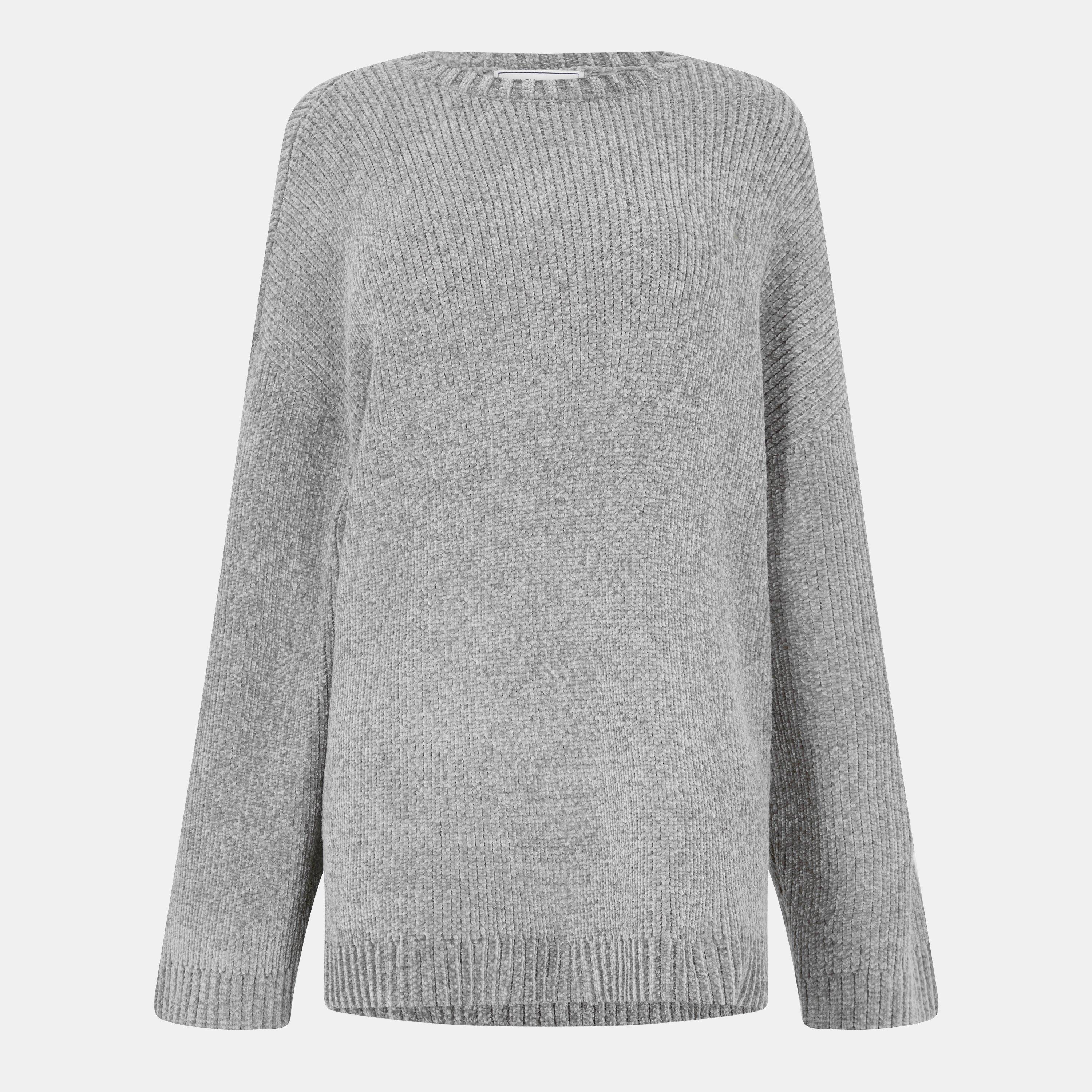 Washed Khaki - Jack Wills - Women's Chenille Crew Neck Jumper - 1