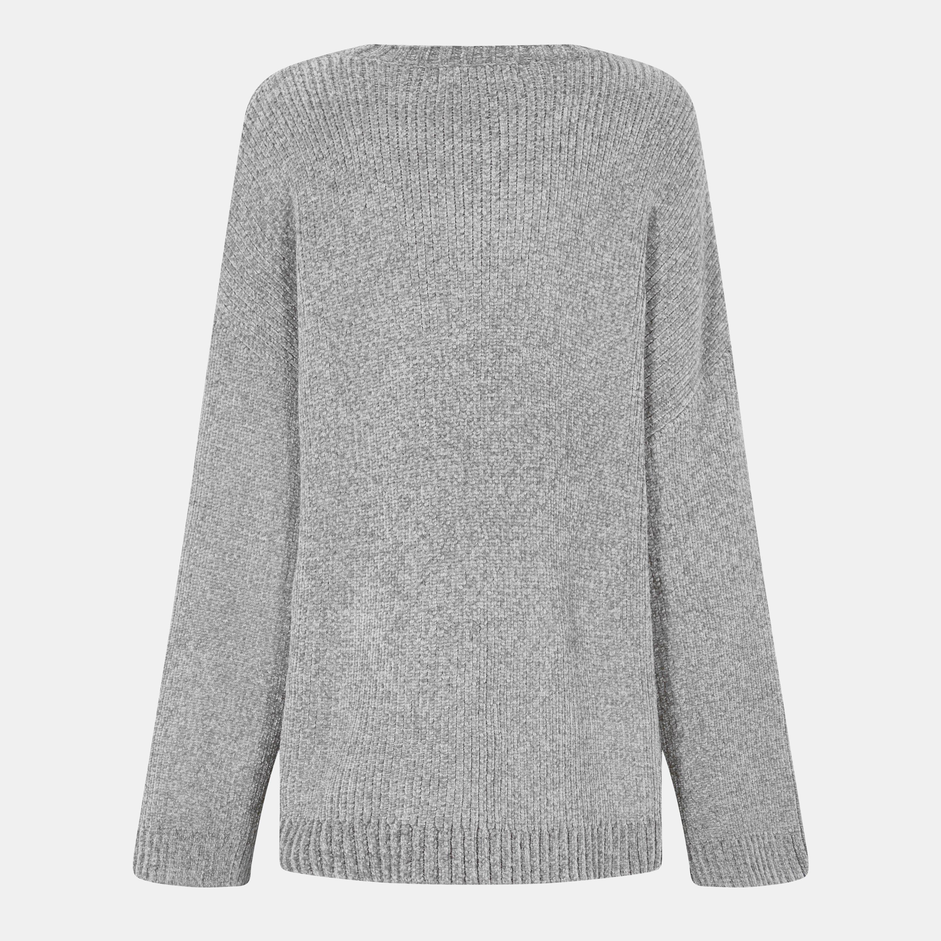 Washed Khaki - Jack Wills - Women's Chenille Crew Neck Jumper - 2