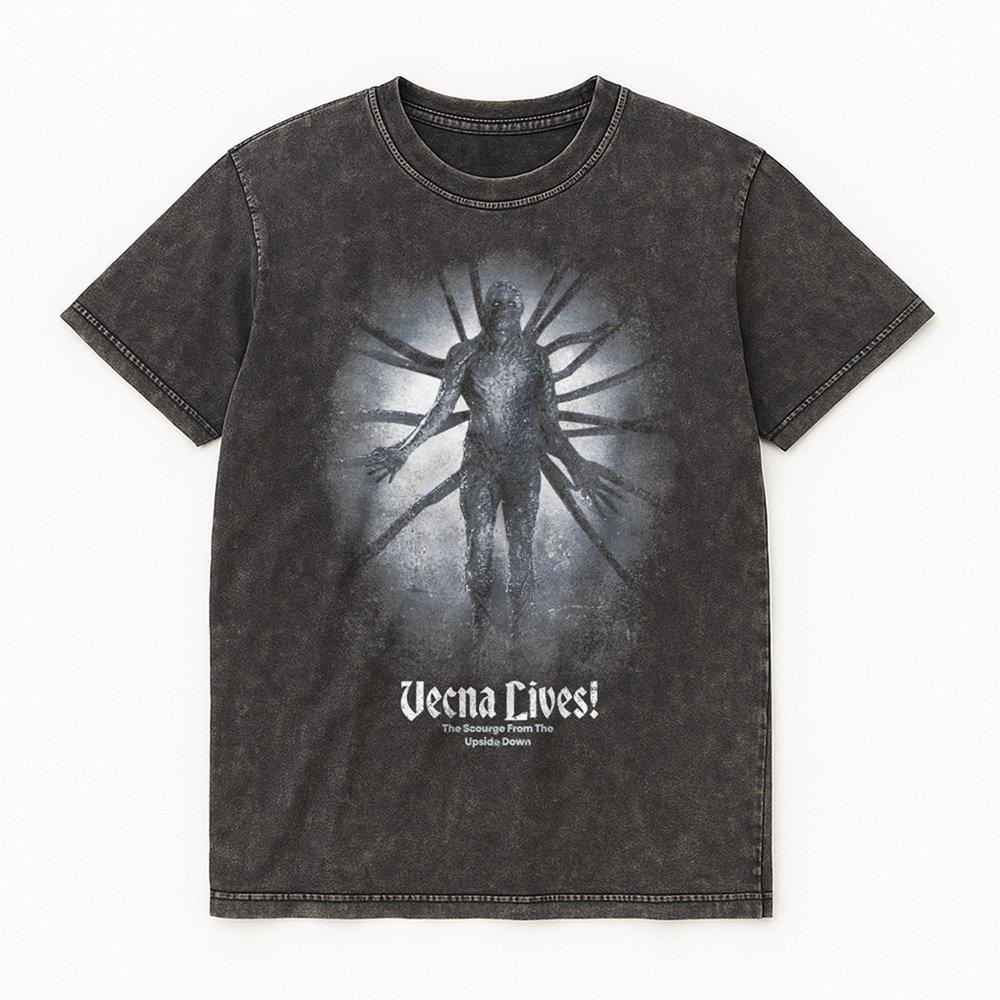 Black - Stranger Things - Stranger Things Vecna Lives Poster T Shirt Black - 4