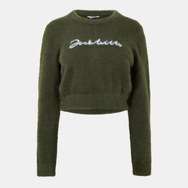 Jack Wills Knit Jacquard Cropped Sweatshirt