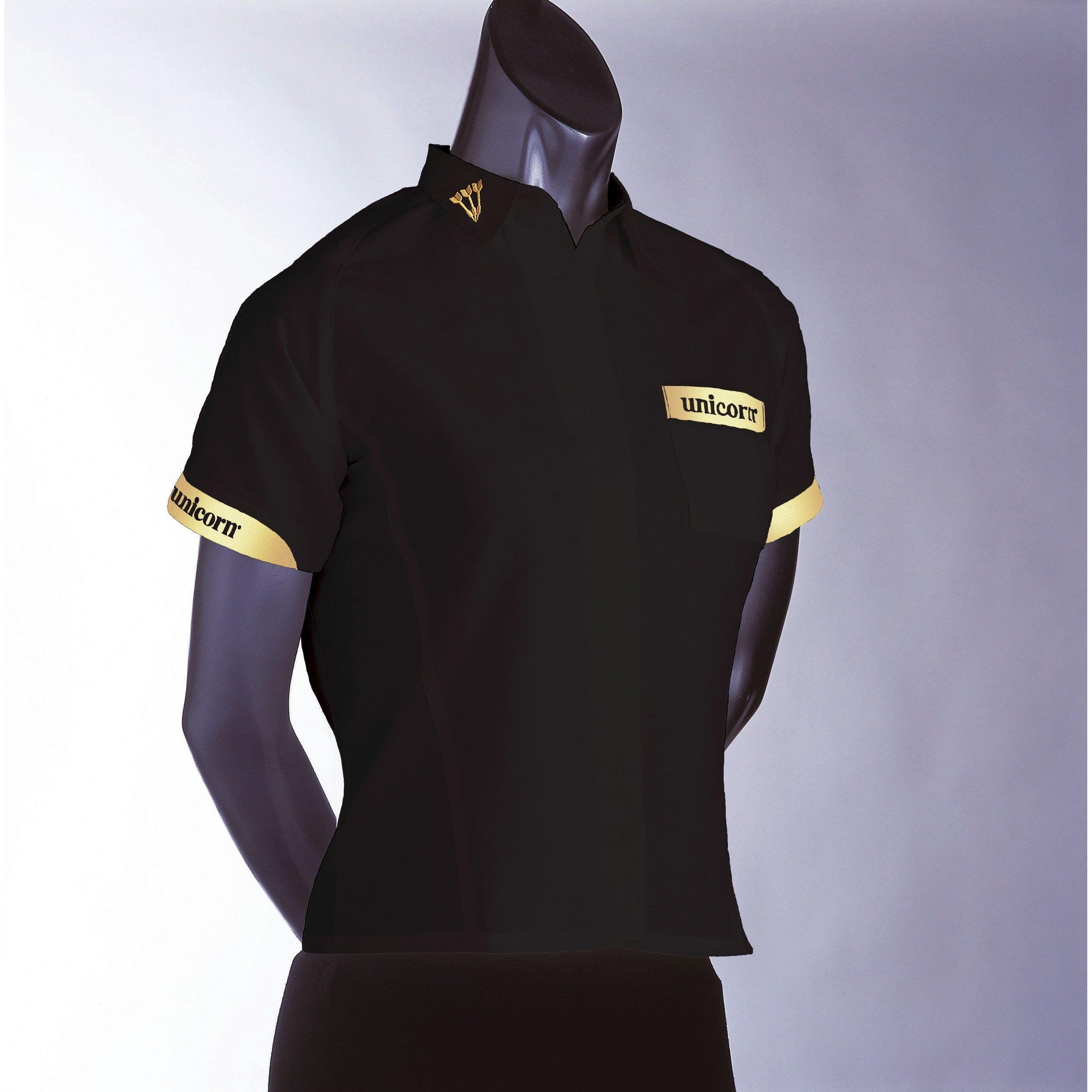 Black/Gold - Unicorn Darts - Women's Teknik Darts Shirt - 1