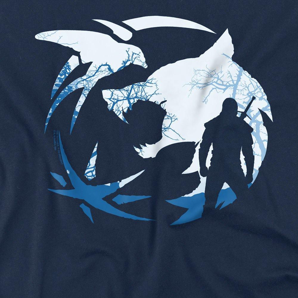 Navy - The Witcher - The Witcher - Logo Silhouette T-Shirt Navy - 2