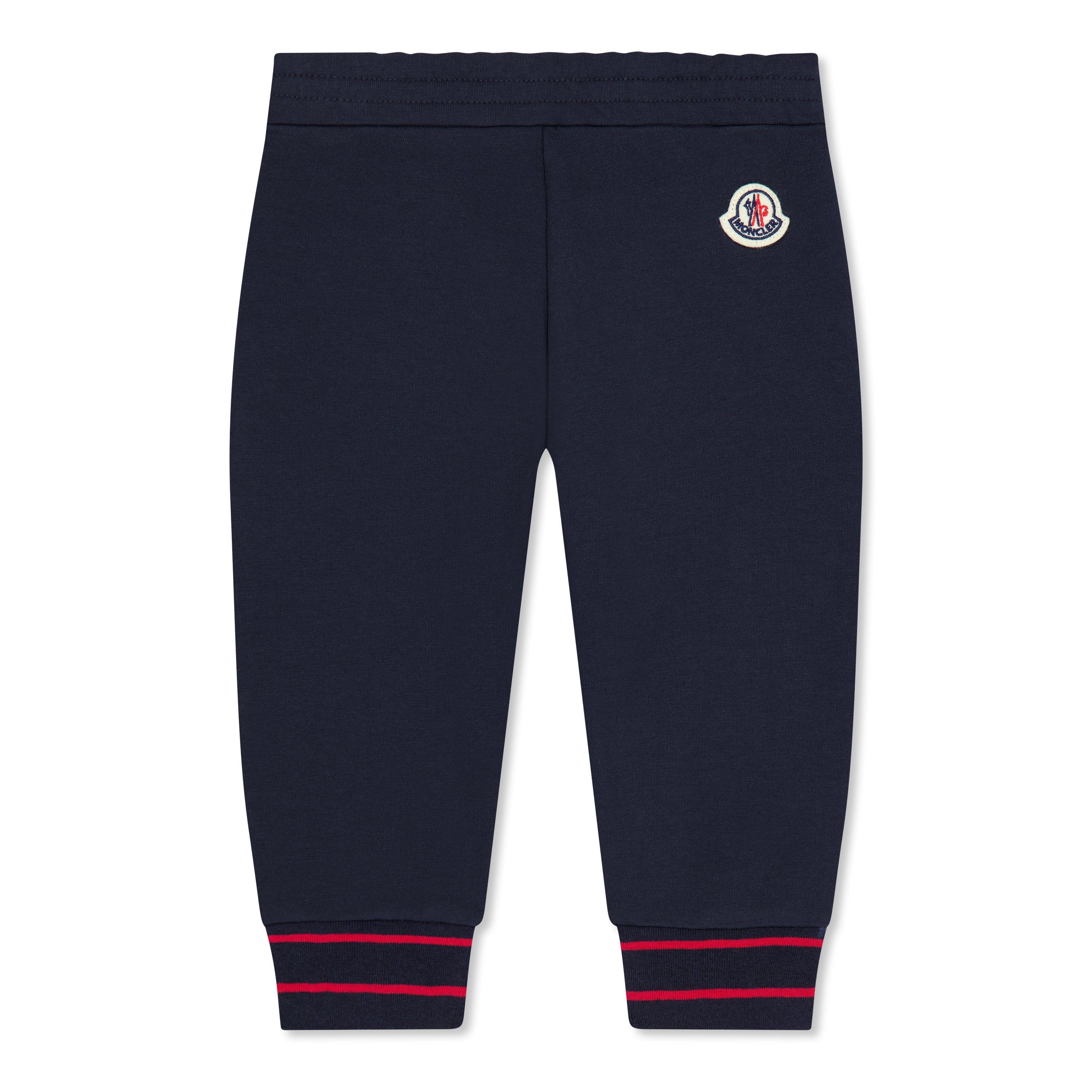 Navy 778 - Moncler - Kids' Cuffed Logo Closed Hem Fleece Joggers - 2