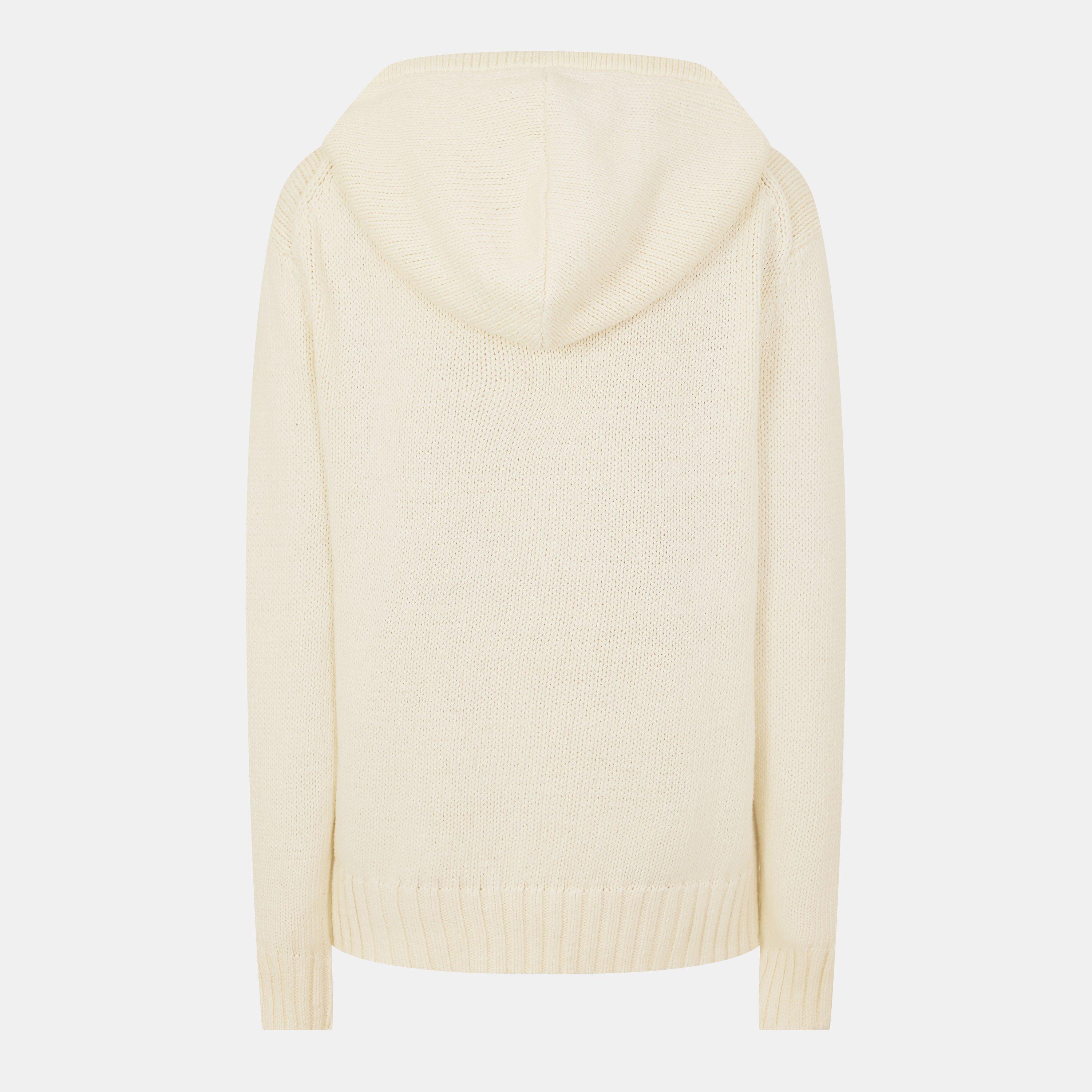 Parchment Cream - Polo Ralph Lauren - Women's Teddy Fleece Crew Neck Jumper - 2