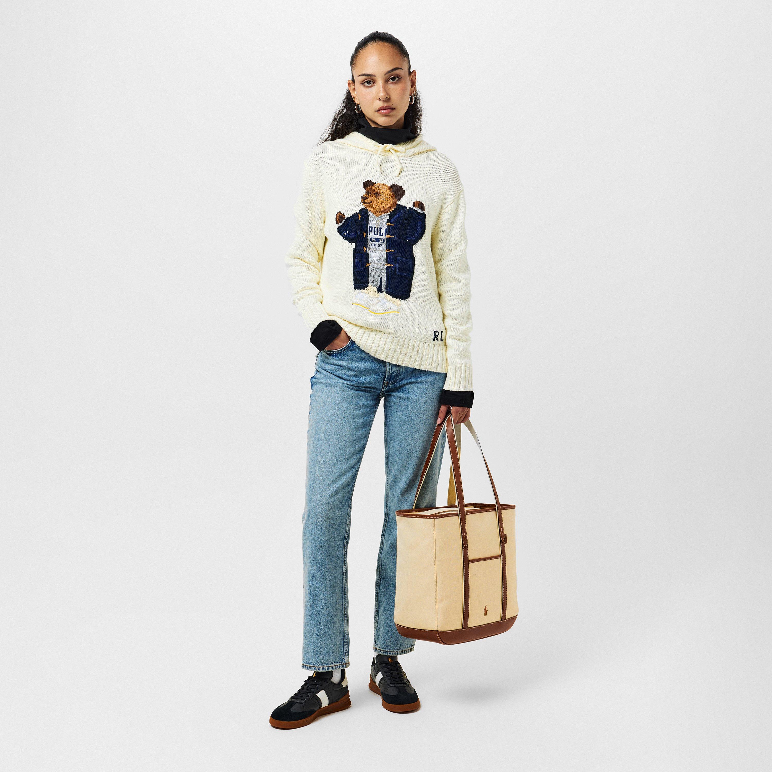 Parchment Cream - Polo Ralph Lauren - Women's Teddy Fleece Crew Neck Jumper - 6